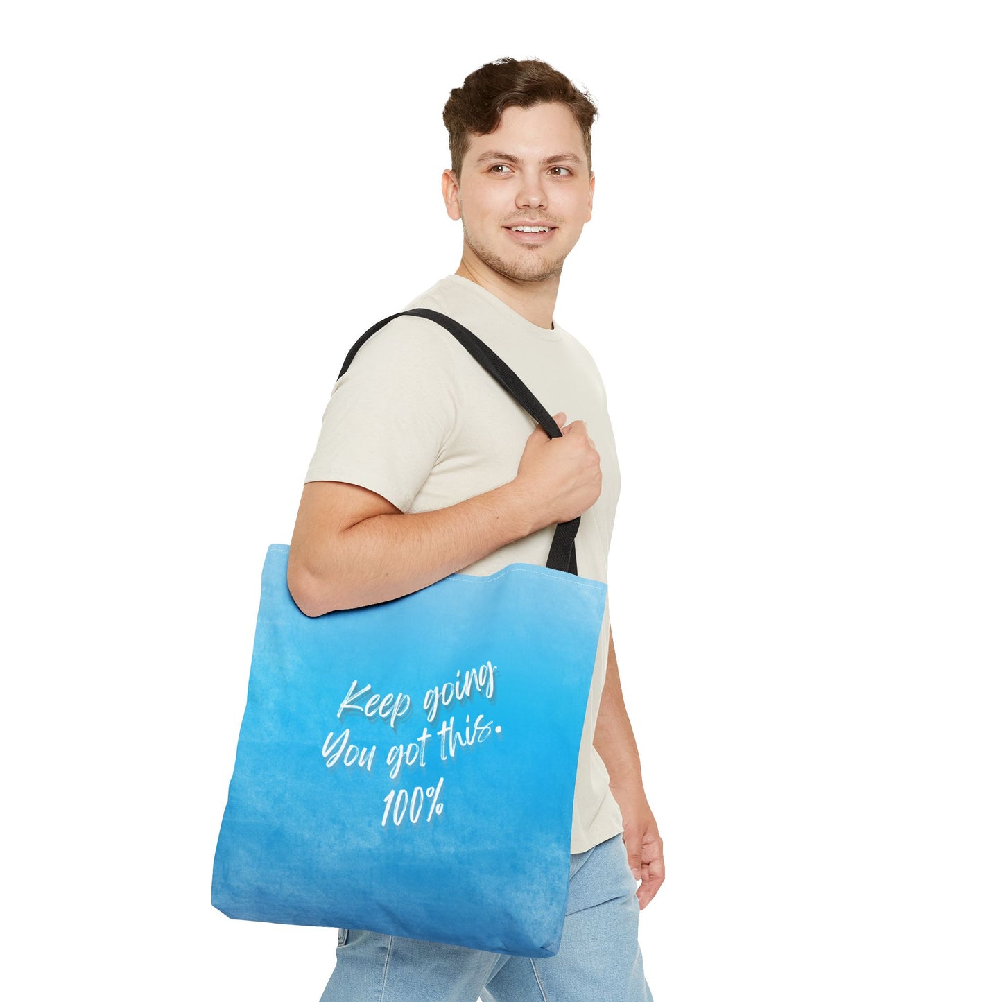 Unisex Motivational Tote Bag Words of Encouragement Mental Health Awareness Reusable Tote Bag