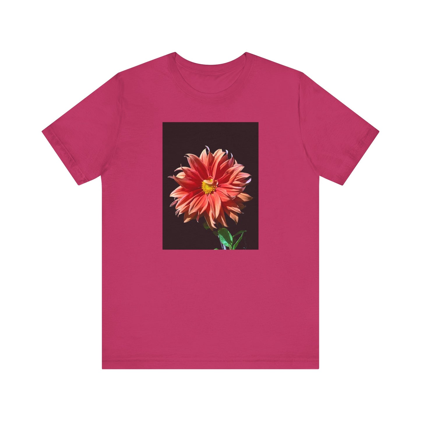 Unisex Jersey Short Sleeve Dahlia Flower T-Shirt