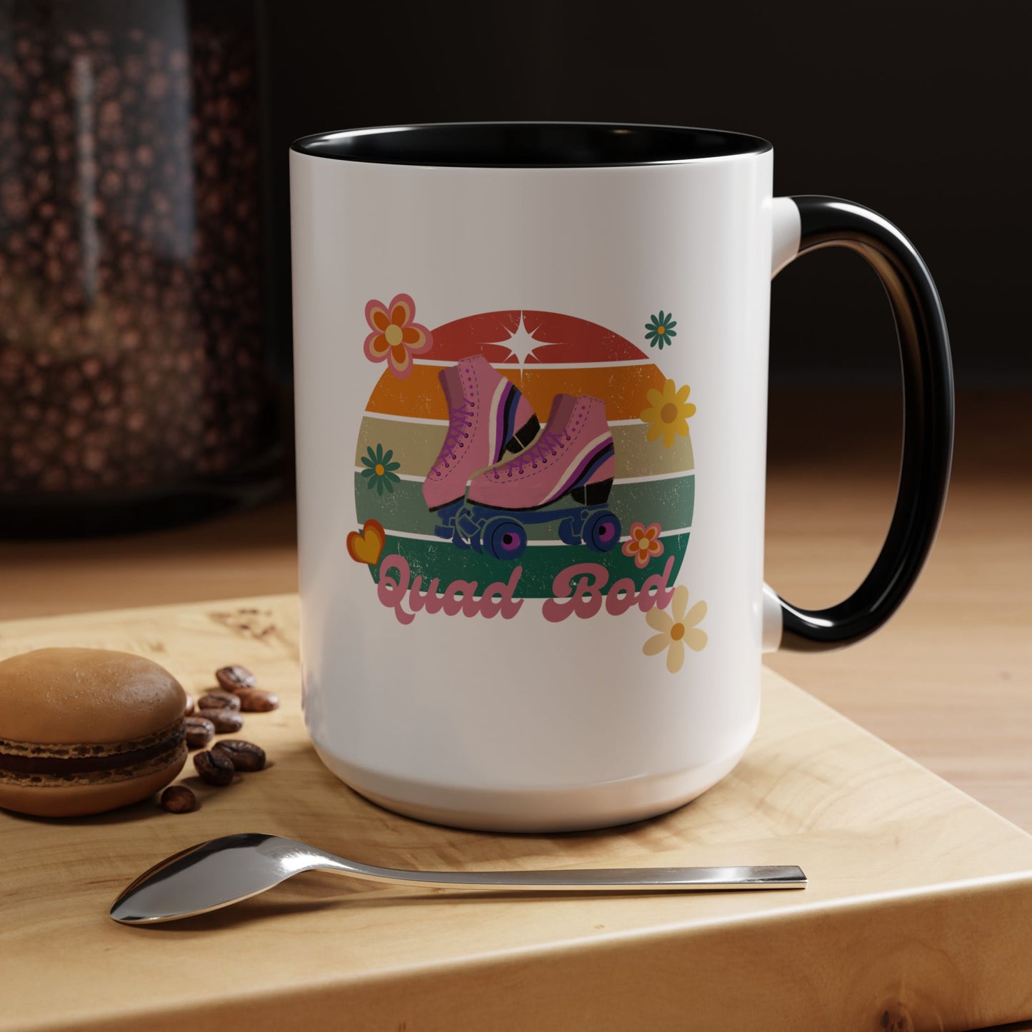 11oz/15oz Retro Vibes Roller Skate Quad Bod Coffee Mug