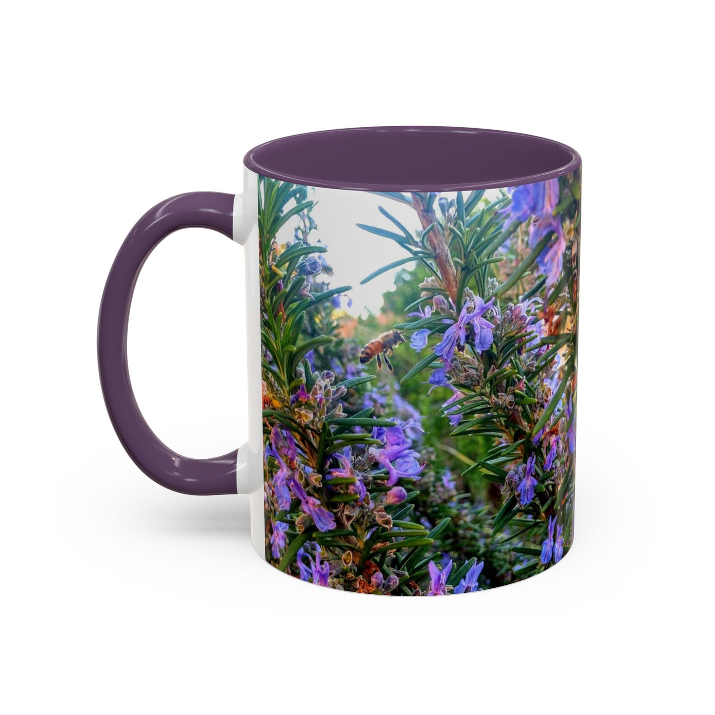 11oz/15oz Garden Themed Rosemary and Bee Pollinator Coffee Mug