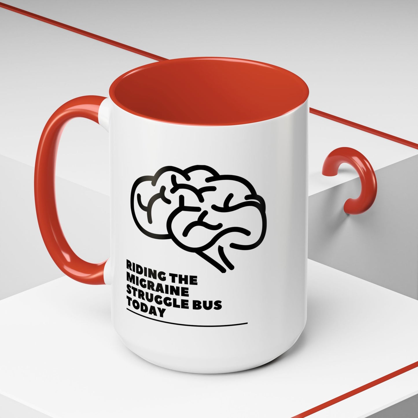 11oz/15oz Migraine Day Invisible Illness Warrior Riding The Migraine Struggle Bus Coffee Mug