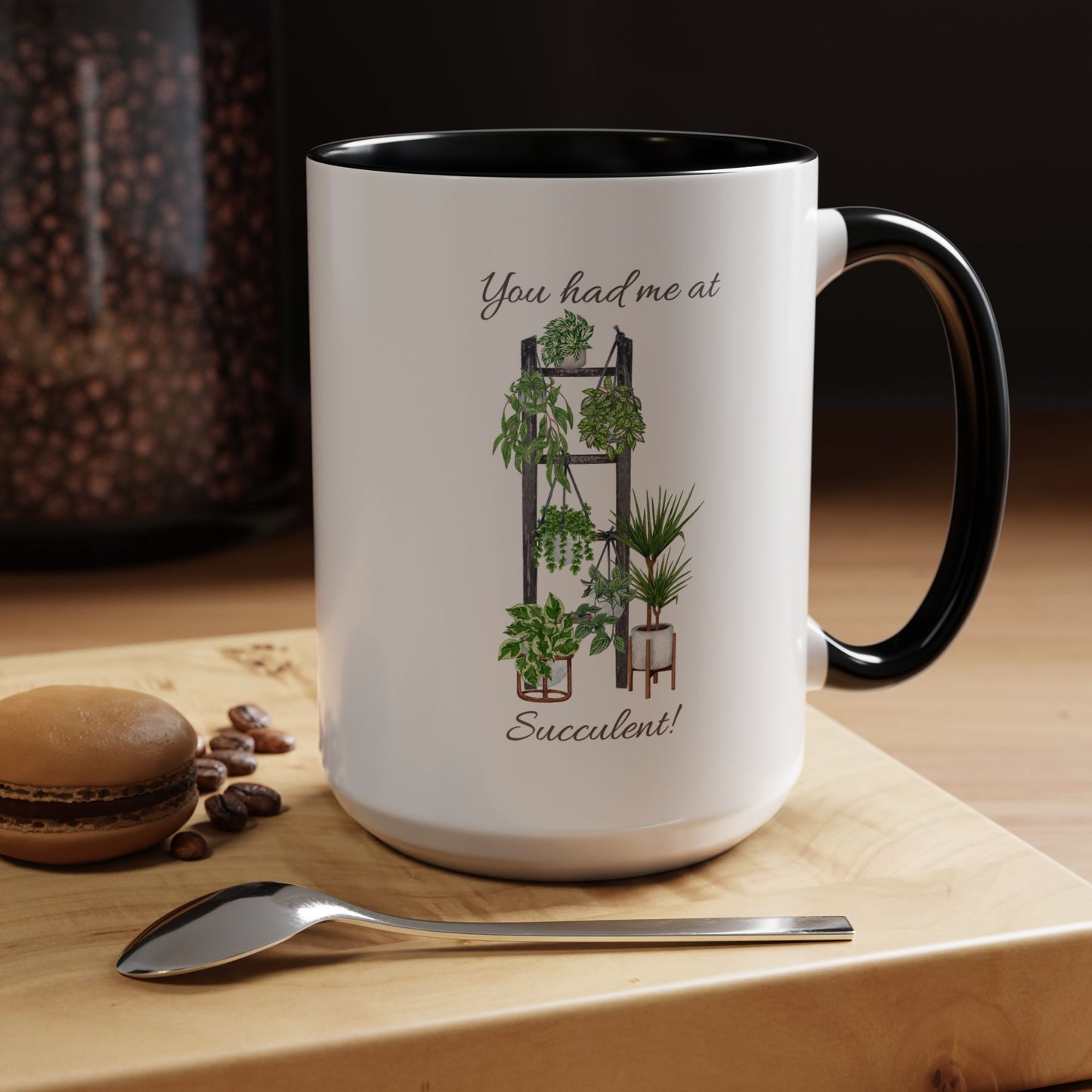 11oz/15oz Garden Themed Succulent Container Garden Plant Parent Coffee Mug
