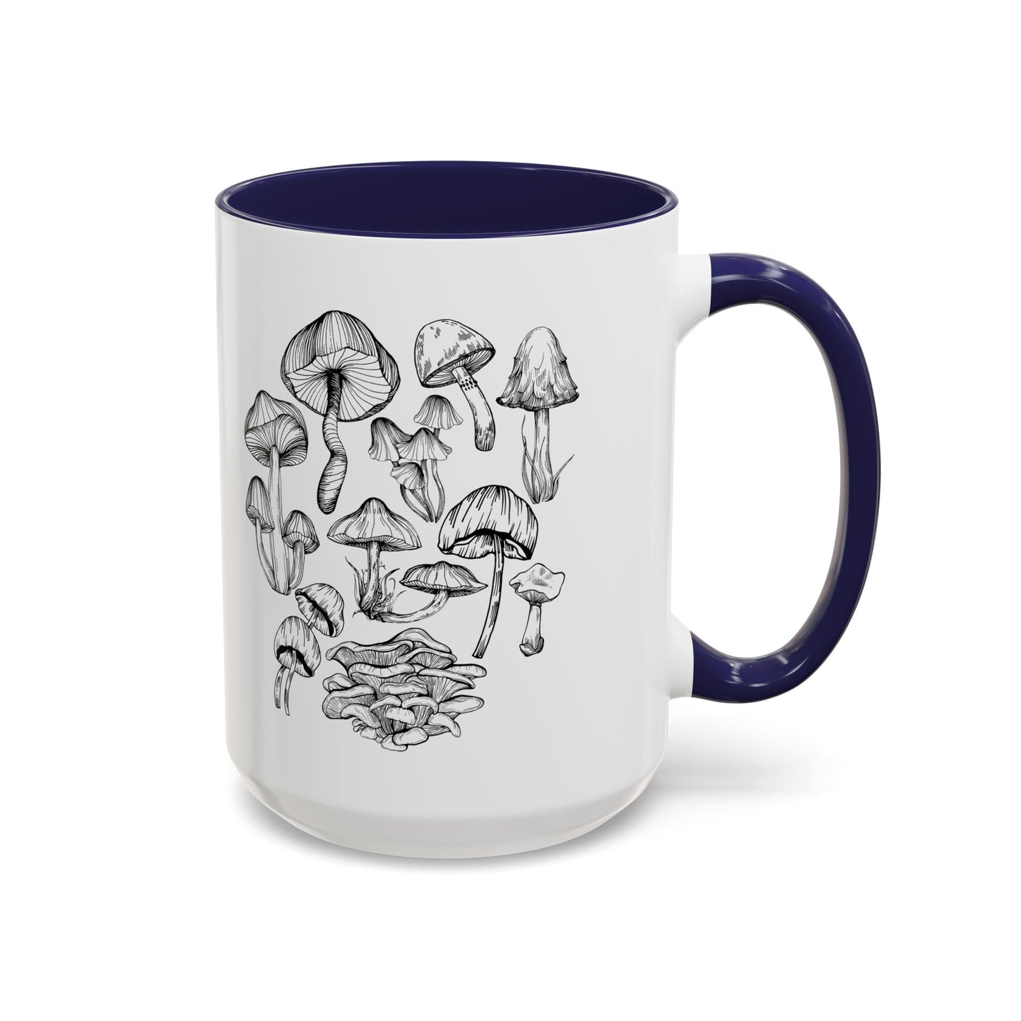 11oz/15oz Mushroom Lover Fungi Print Toadstool Coffee Mug