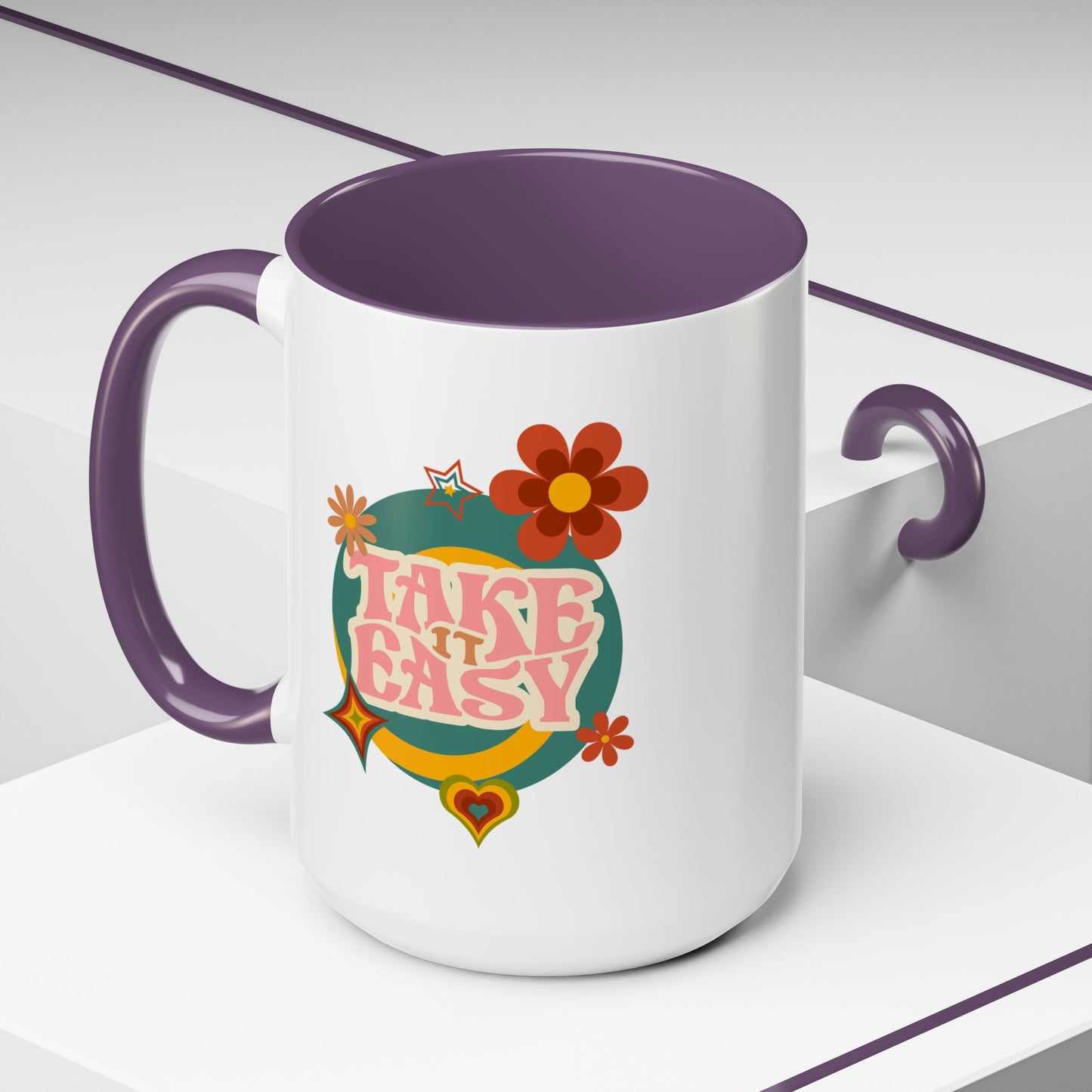 11oz/15oz Retro Vibes Take It Easy Coffee Mug
