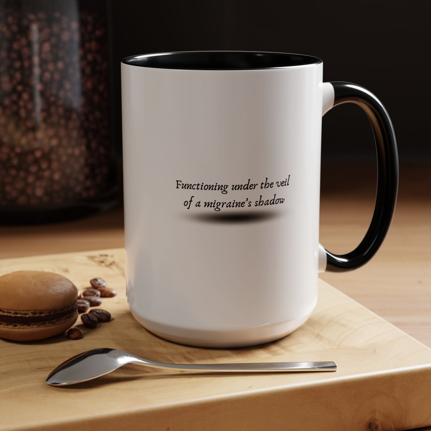 11oz/15oz Migraine Day Invisible Illness Warrior Functioning Under The Veil of a Migraines Shadow Coffee Mug