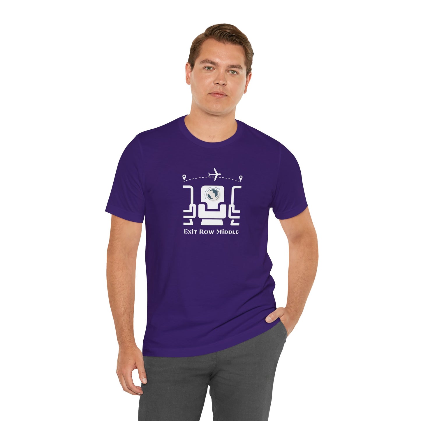 Unisex Jersey Short Sleeve Exit Row Middle Travel T-Shirt