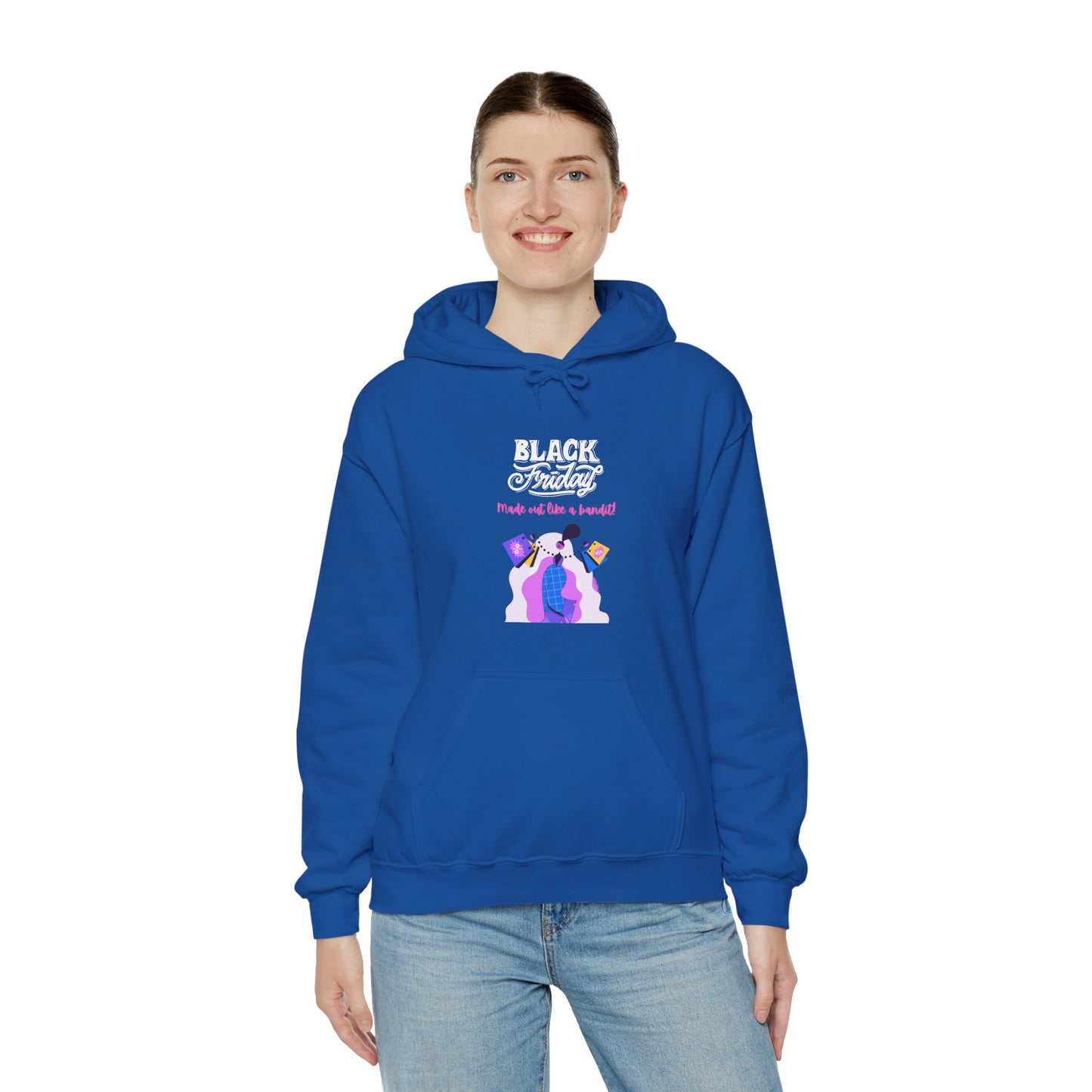 Unisex Black Friday Christmas Shopping Hooded Sweatshirt