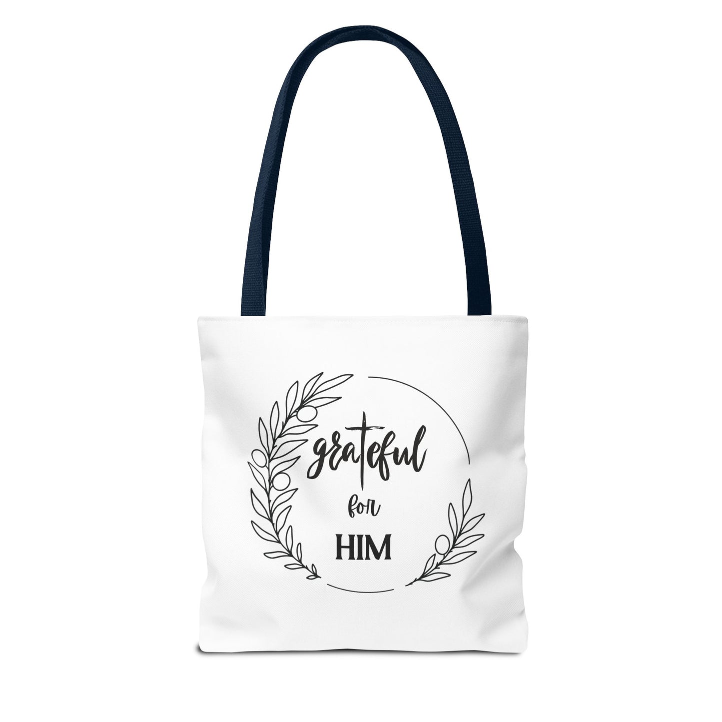 Unisex graTeful For Him Round Motif Tote Bag