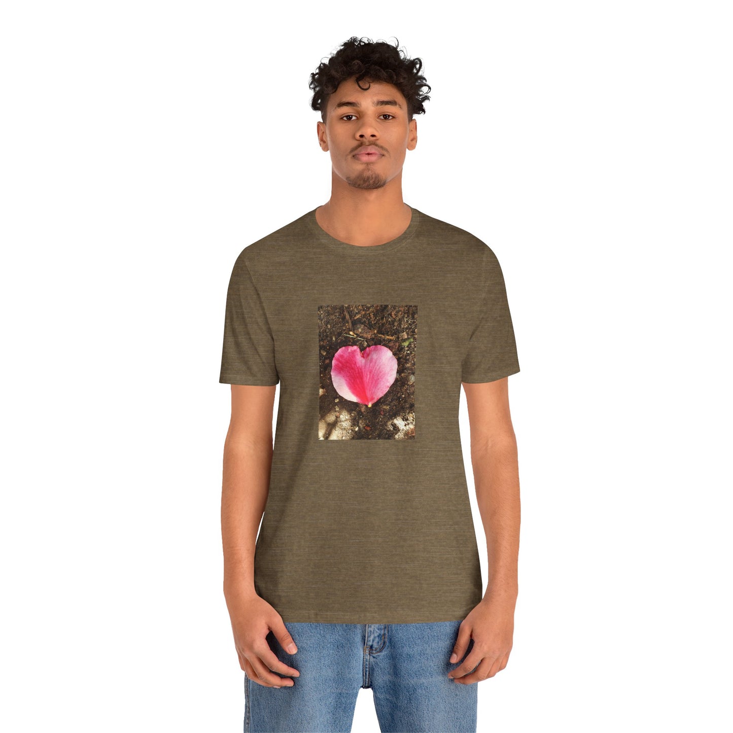 Unisex Jersey Short Sleeve Double Delight Rose Petal T-Shirt