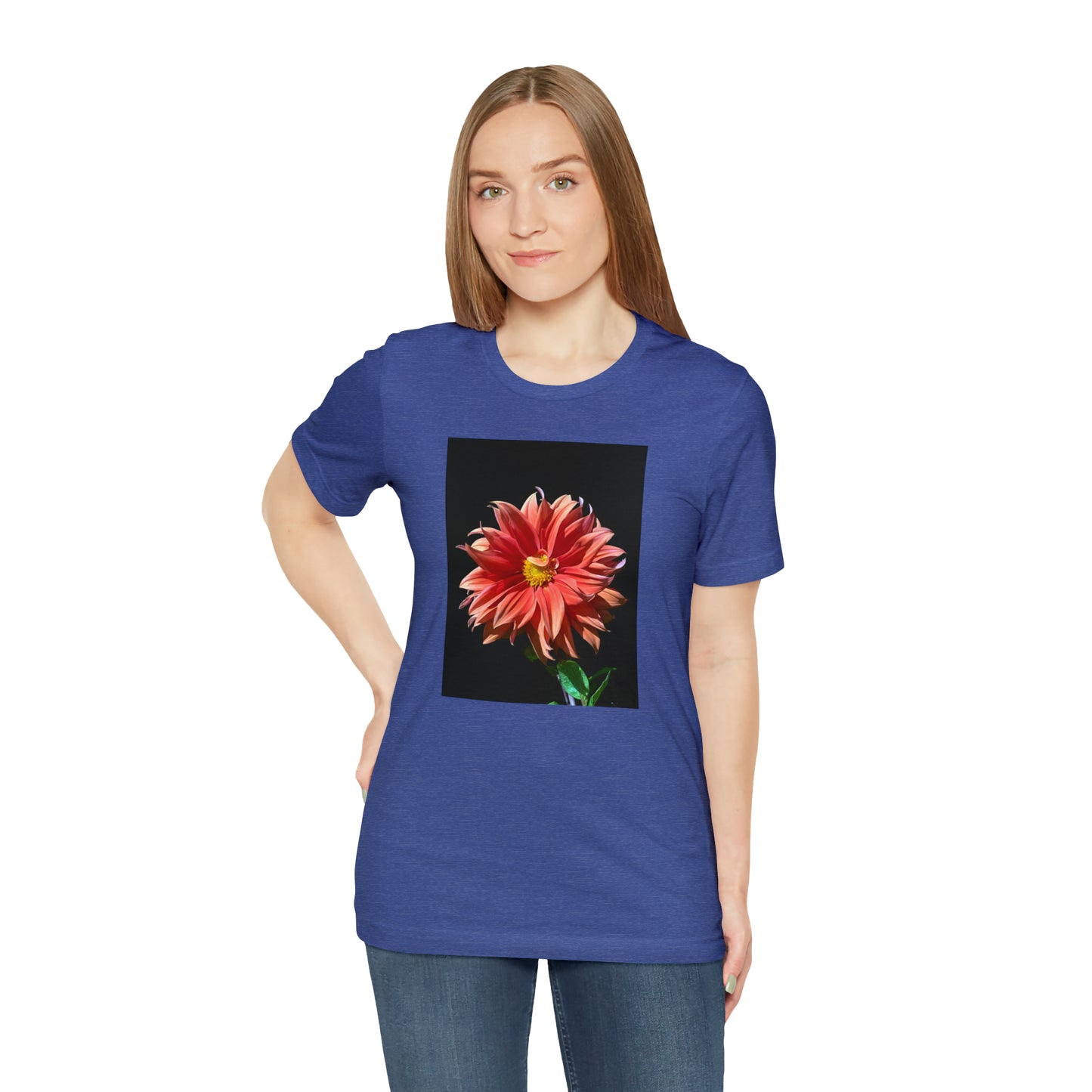 Unisex Jersey Short Sleeve Dahlia Flower T-Shirt