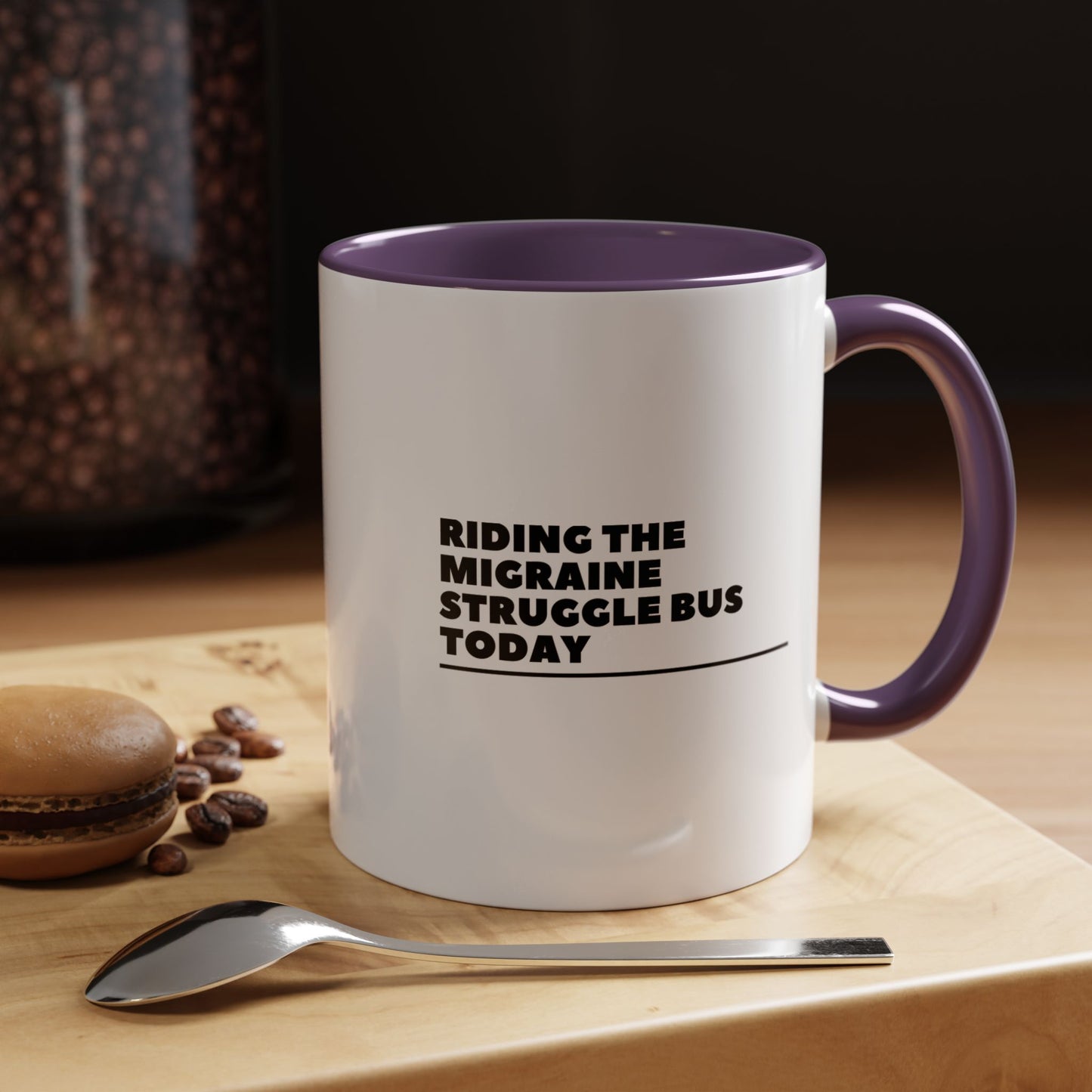 11oz/15oz Migraine Day Invisible Illness Warrior Riding The Migraine Struggle Bus Coffee Mug