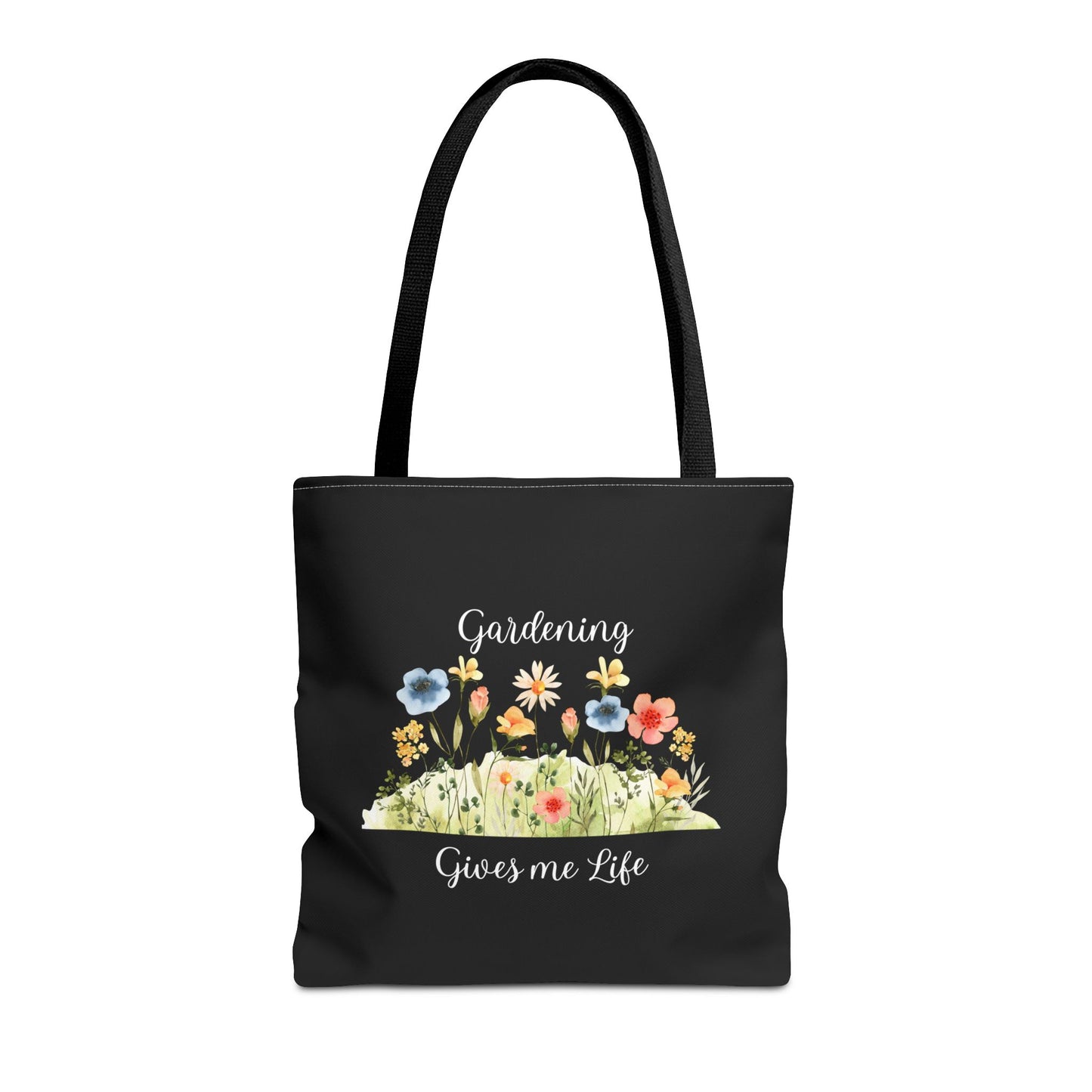 Unisex Gardening Gives Me Life Tote Bag - Black