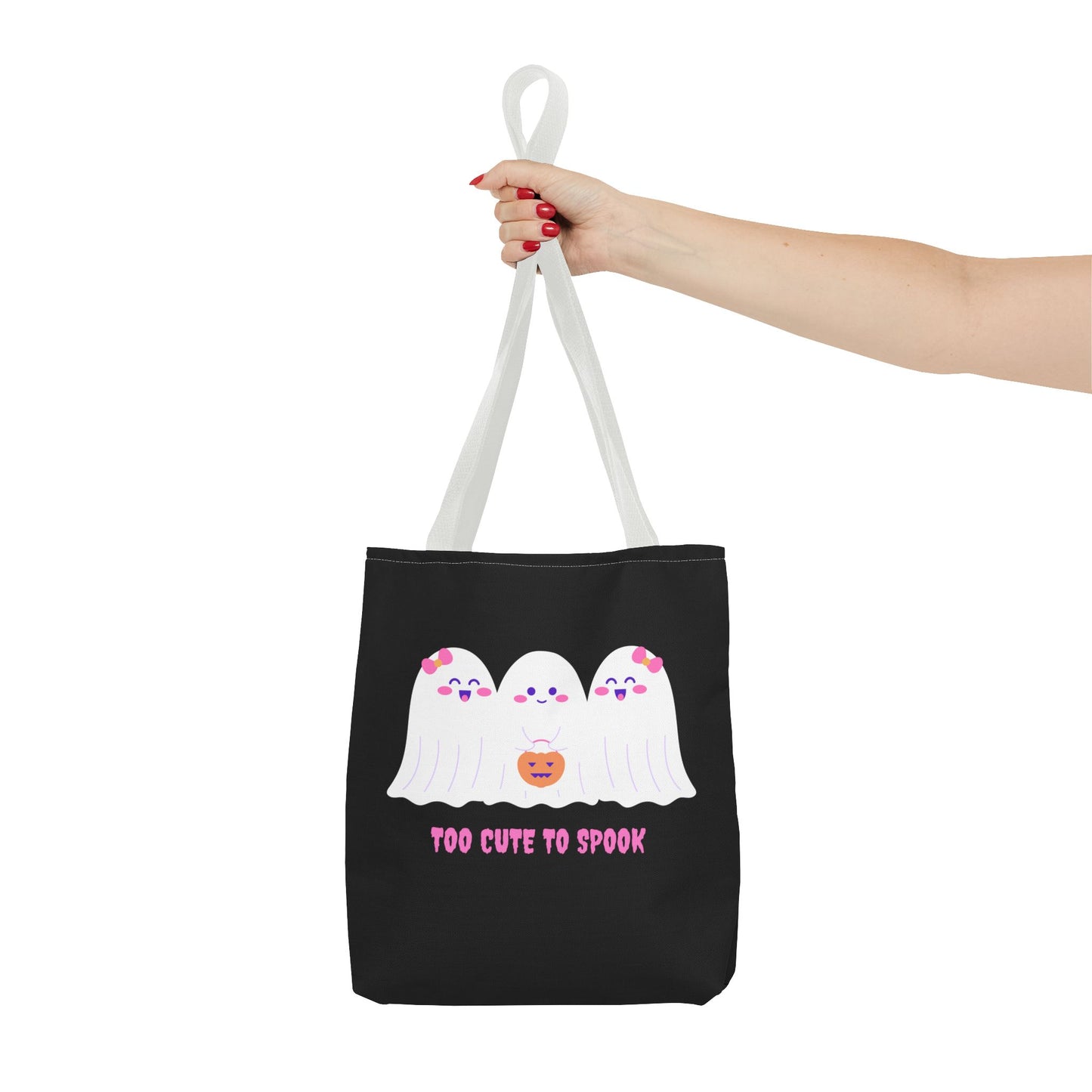 Cute Ghost Halloween Tote Bag Gift for Halloween Spooky Season Trick or Treating Bag Halloween Tote Fall Tote Bag Cute Tote Gift Idea