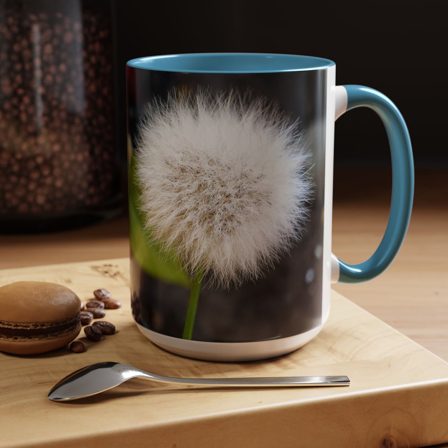 11oz/15oz Garden Themed Dandelion Flower Coffee Mug