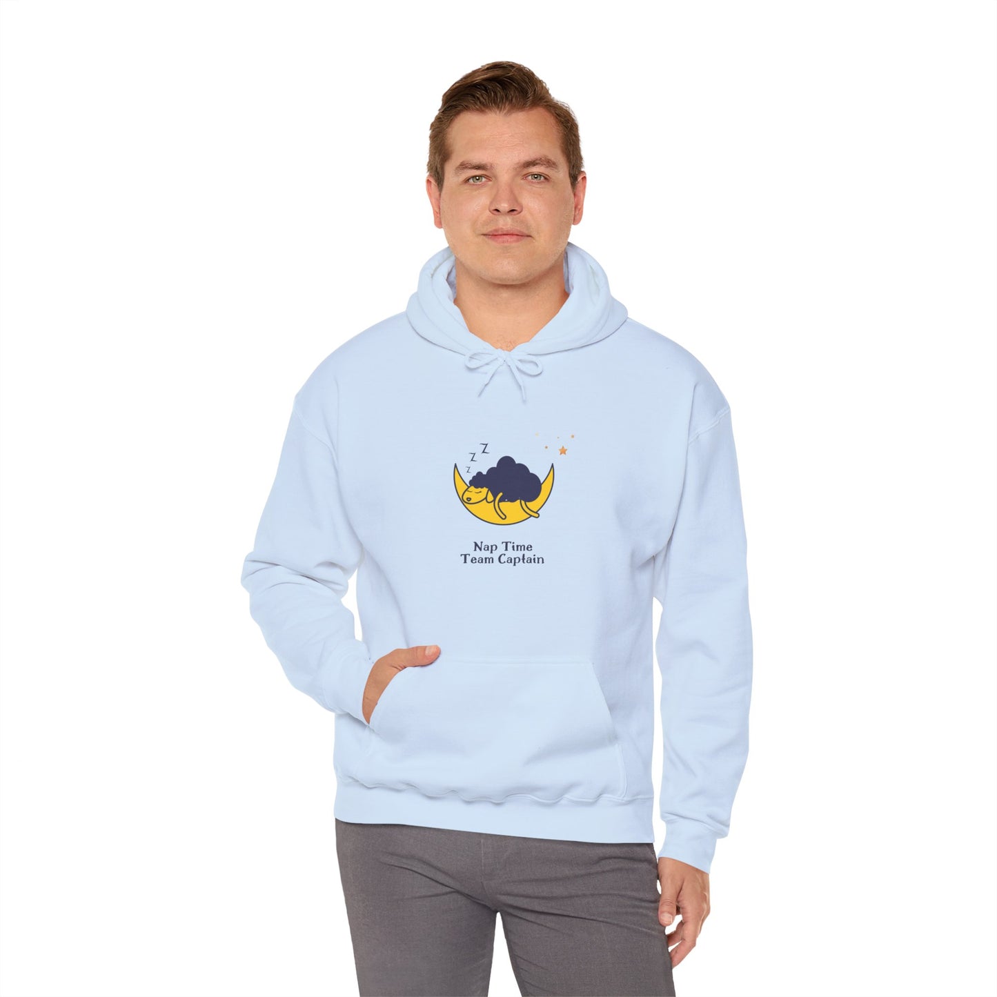 Unisex Heavy Blend™ Nap Time Team Captain Hooded Sweatshirt