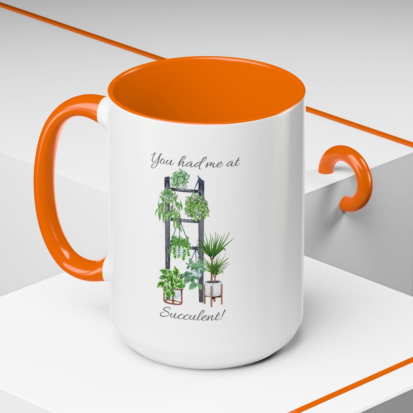 11oz/15oz Garden Themed Succulent Container Garden Plant Parent Coffee Mug