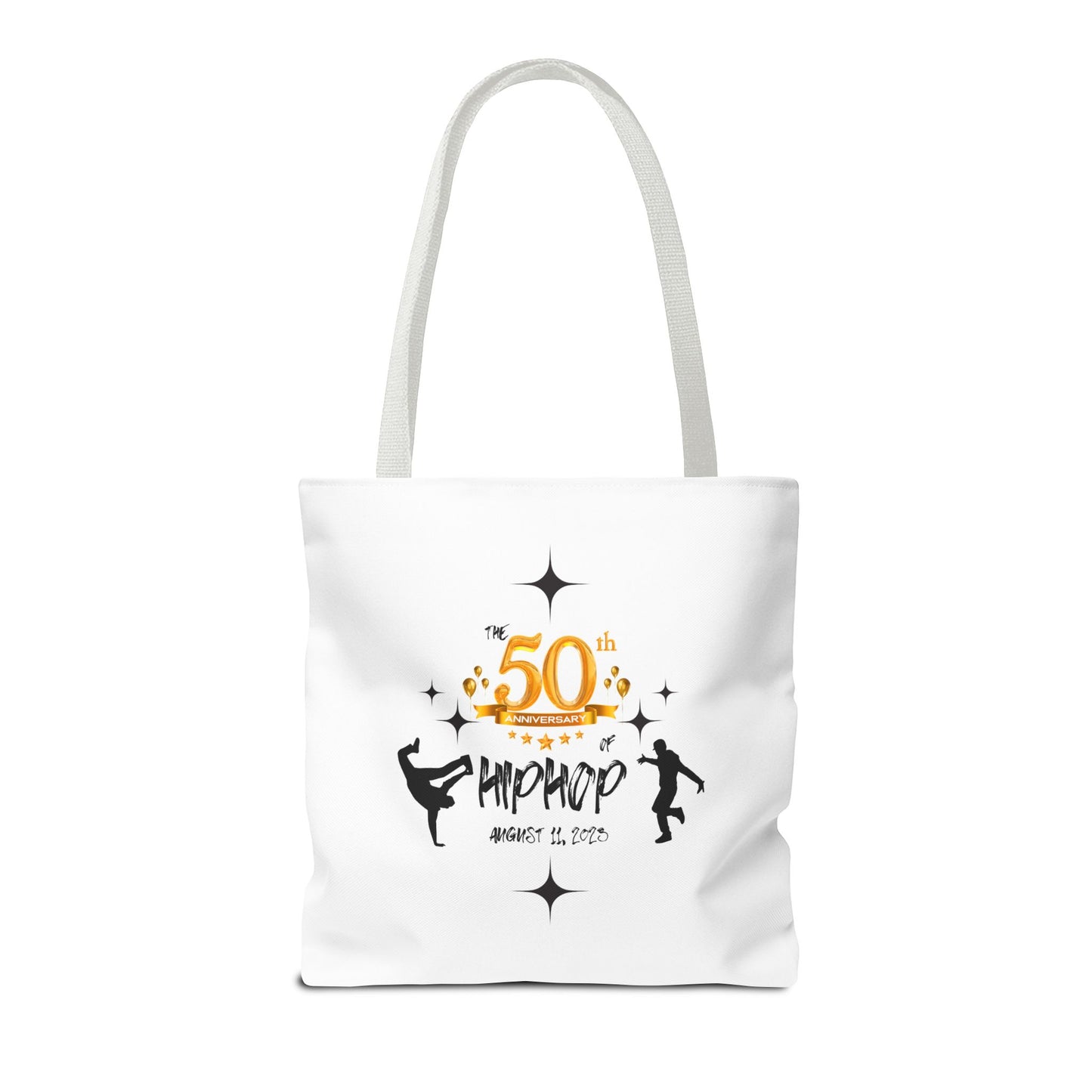 Unisex 50th Anniversary of HipHop August 11, 2023 Commemorative Tote Bag HipHop Anniversary Tote Music Fan Tote Bag Gift For DJ Music Lover