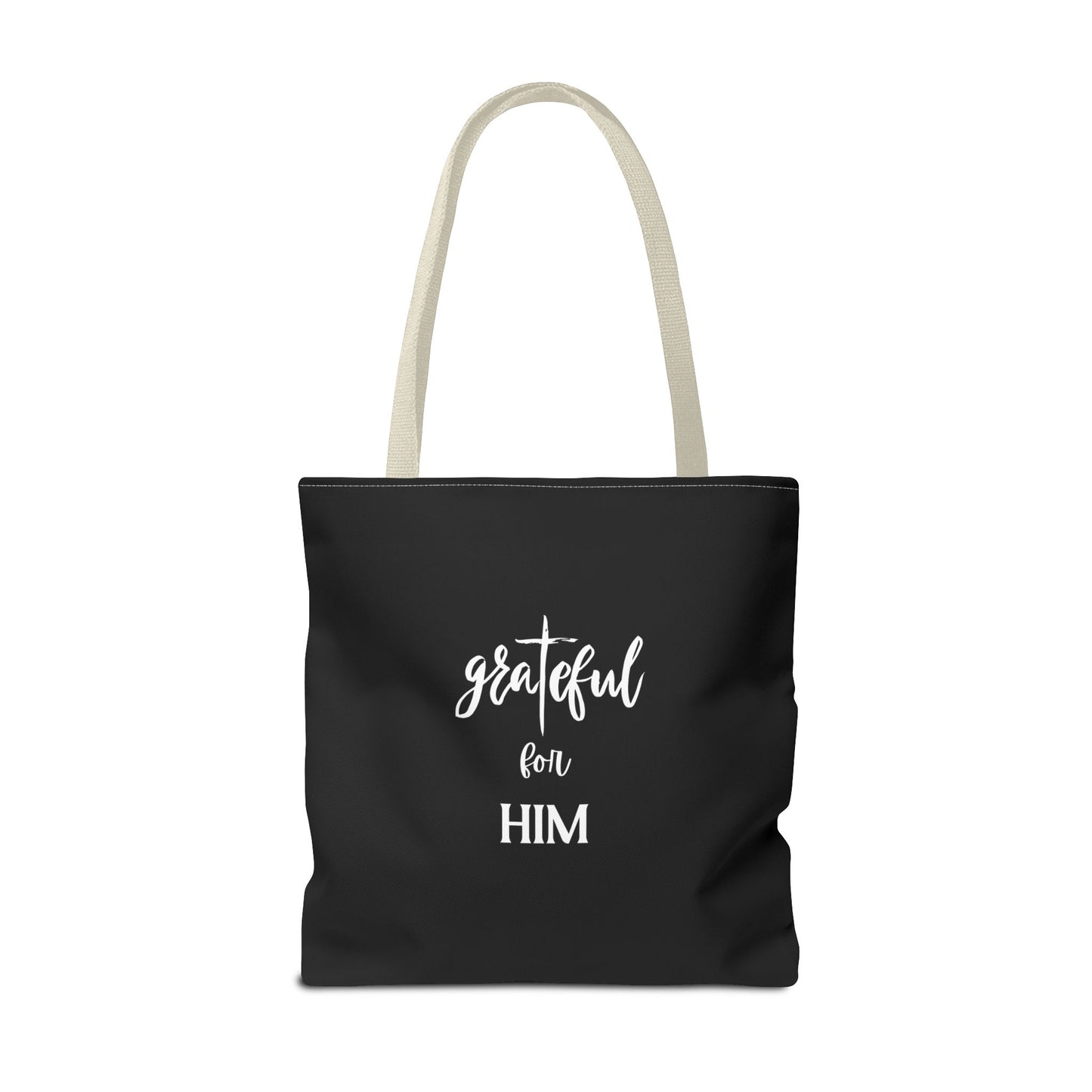 Unisex GraTeful For Him Faith Bible Study Reusable Lunch Bag Everyday Carry Tote Bag