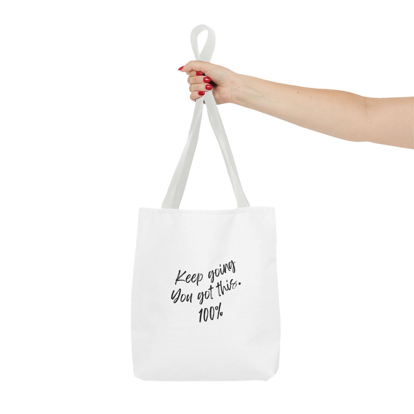 Unisex Positive Motivational Words of Encouragement Mental Health Awareness Reusable Tote Bag