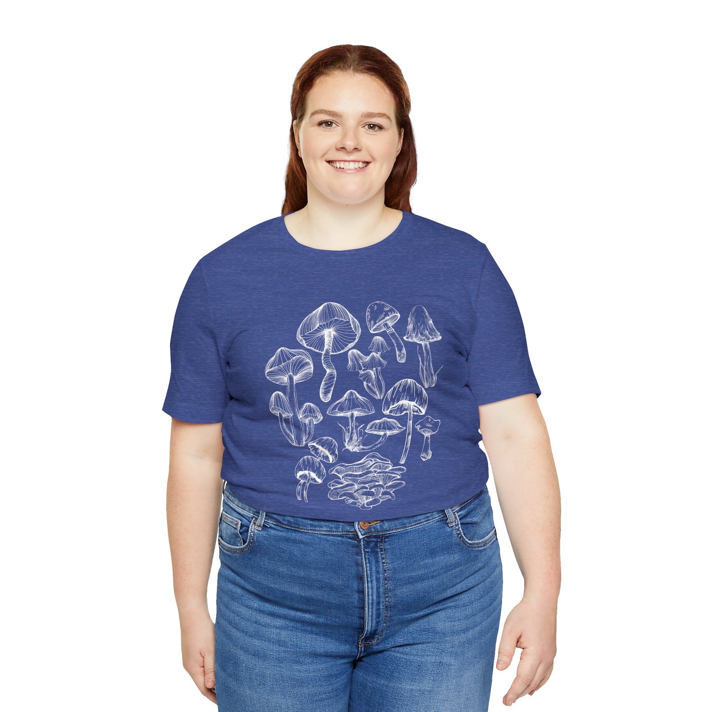 Unisex Mushroom Lover Fungi Print Toadstool T-Shirt