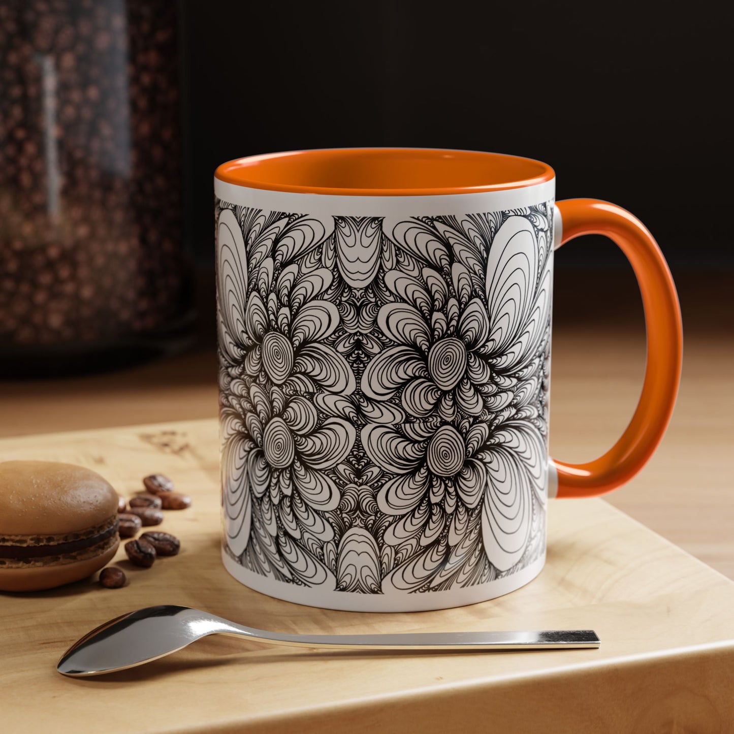 11oz/15oz Original Line Art Mug - Blooms