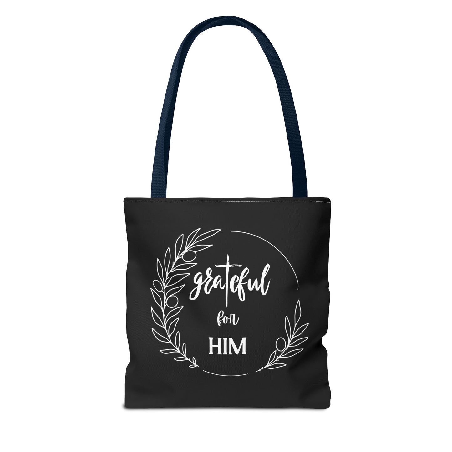 Unisex graTeful For Him Round Motif Tote Bag