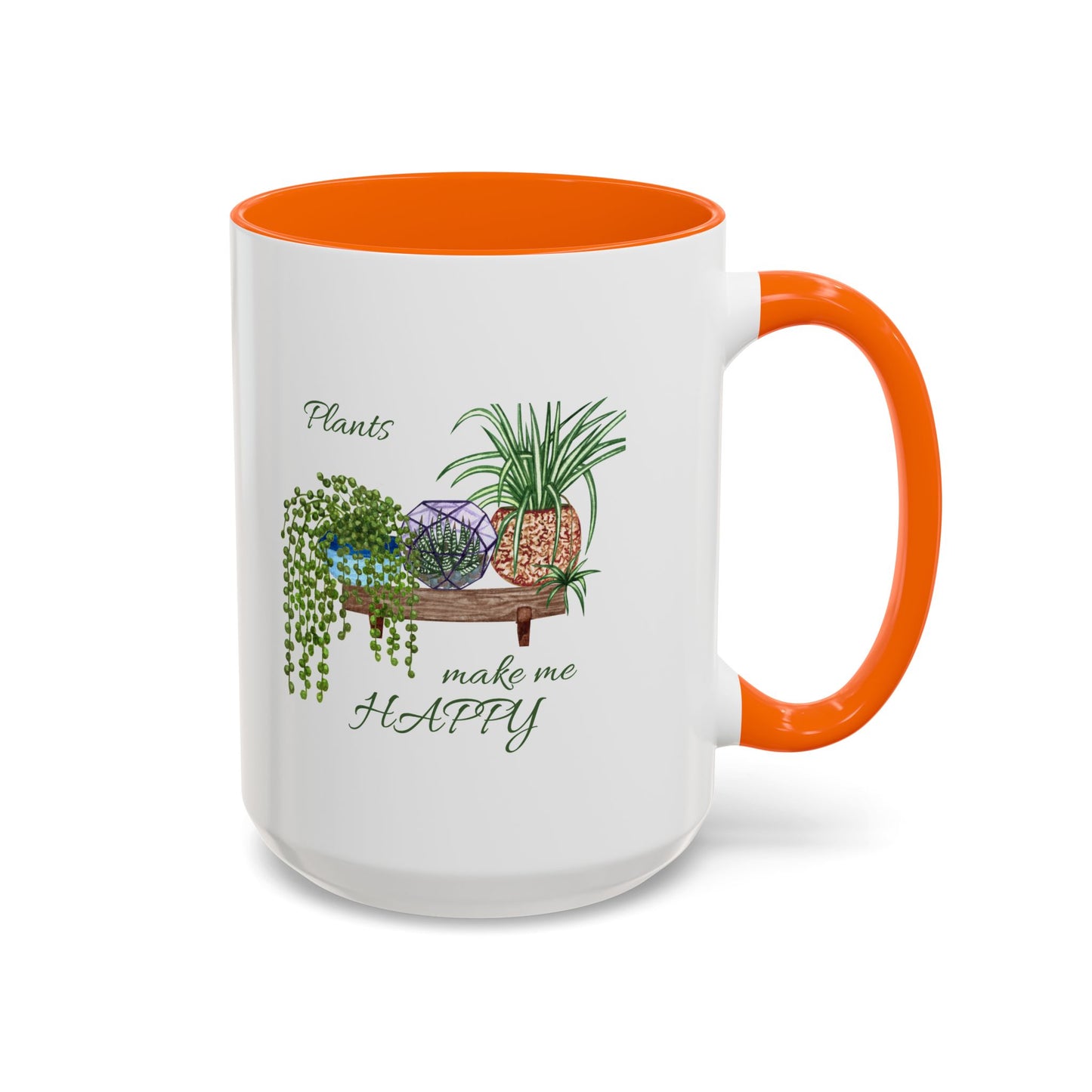 11oz/15oz Garden Themed Plants Make Me Happy Coffee Mug