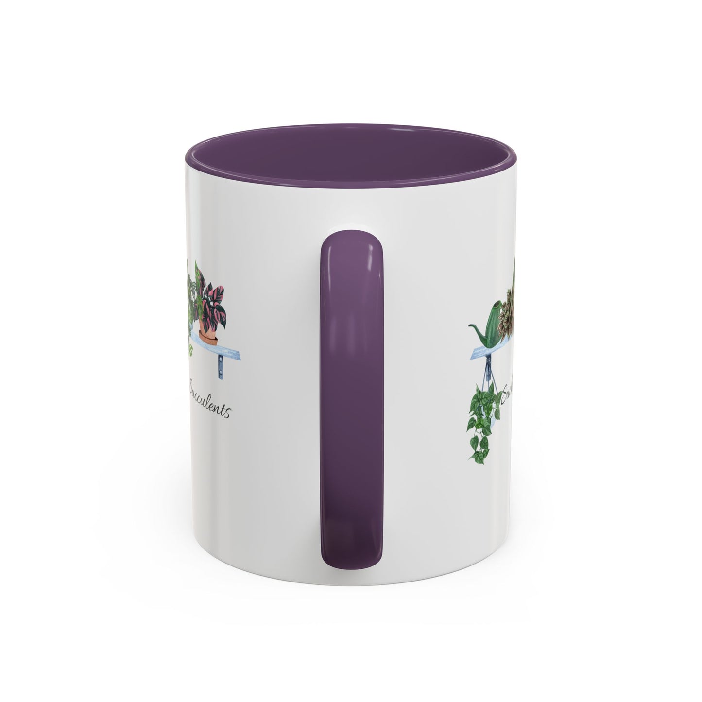 11oz/15oz Garden Themed Coffee Mug Sucker for Succulents