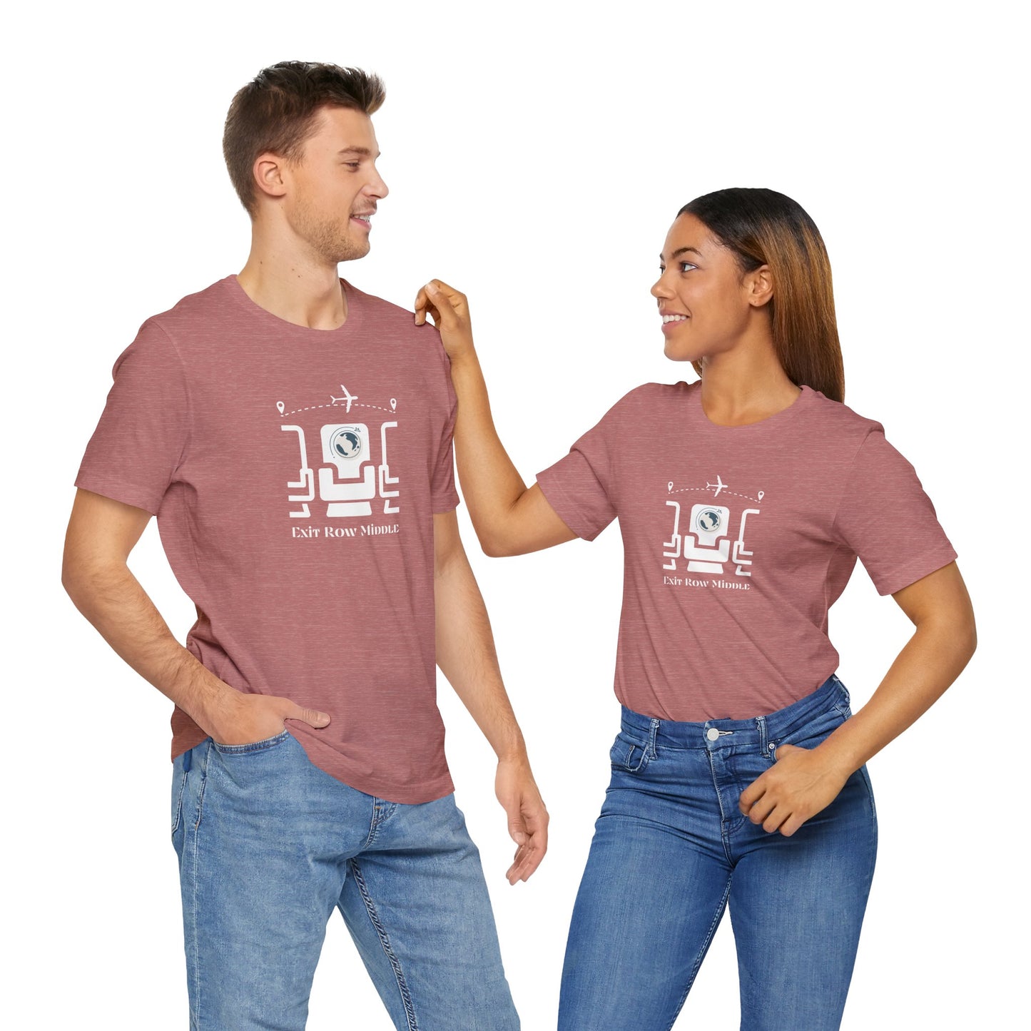 Unisex Jersey Short Sleeve Exit Row Middle Travel T-Shirt