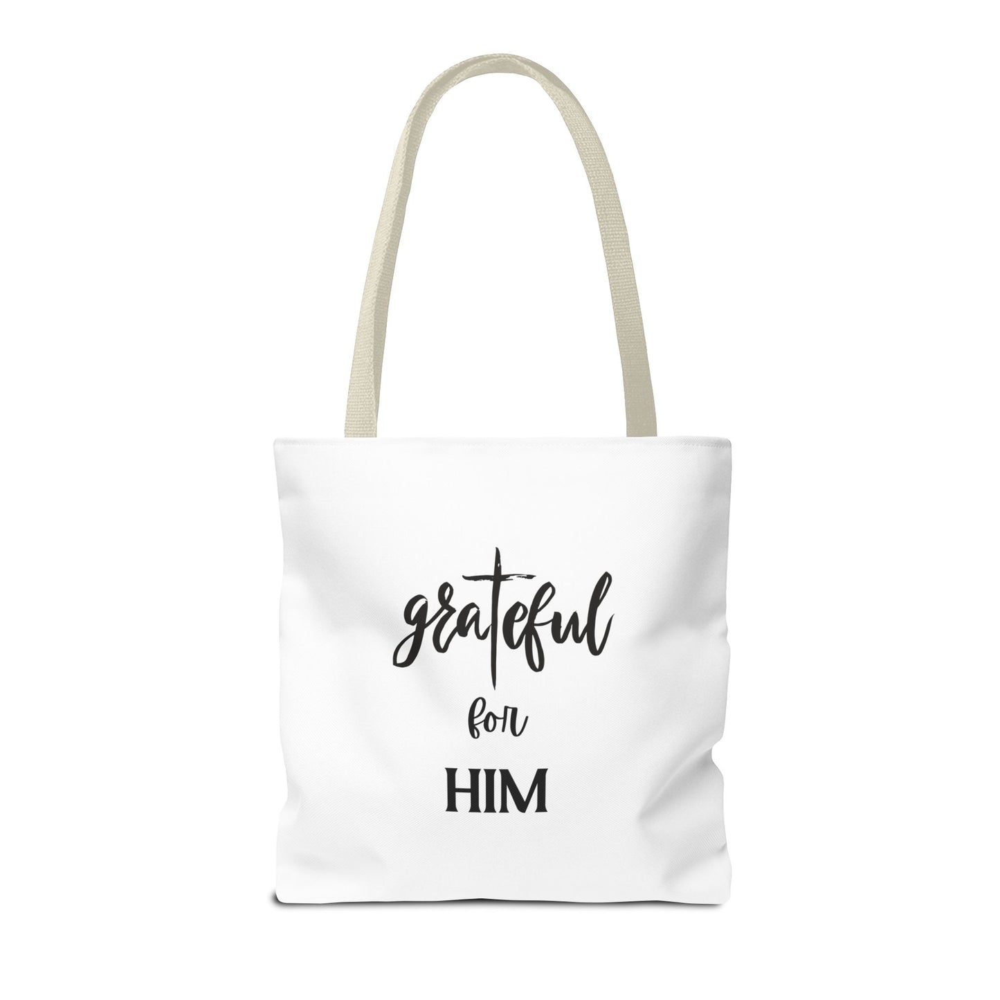 Unisex GraTeful For Him Faith Bible Study Reusable Lunch Bag Everyday Carry Tote Bag
