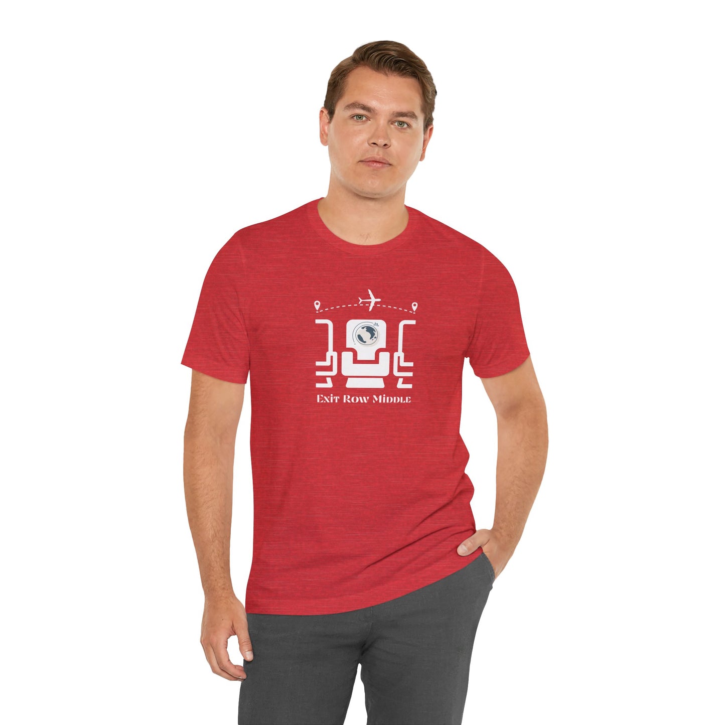 Unisex Jersey Short Sleeve Exit Row Middle Travel T-Shirt