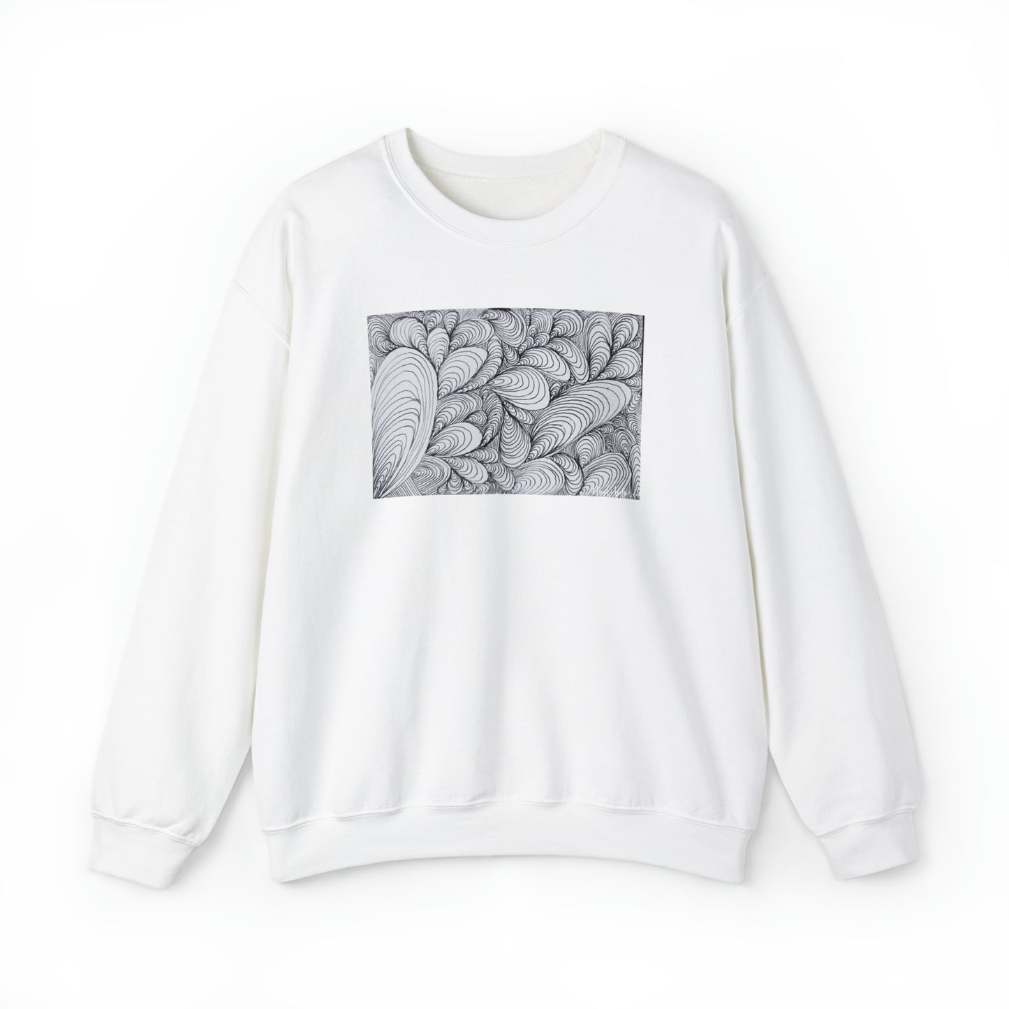 Unisex Original Rough Art Midsize Print Sweatshirt - Vapors