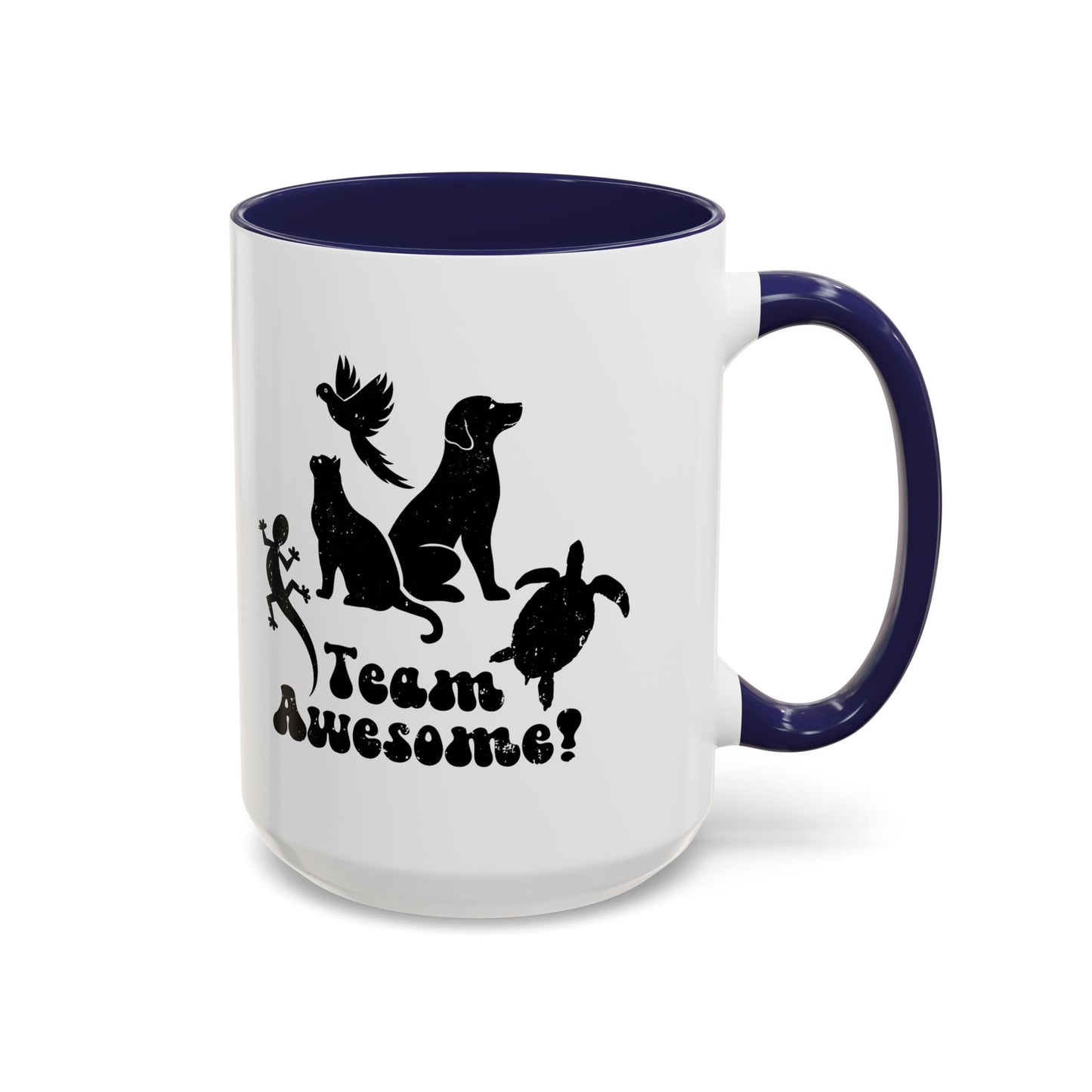 11oz/15oz Animal Lover Lizard Cat Bird Dog Turtle Team Awesome Coffee Mug