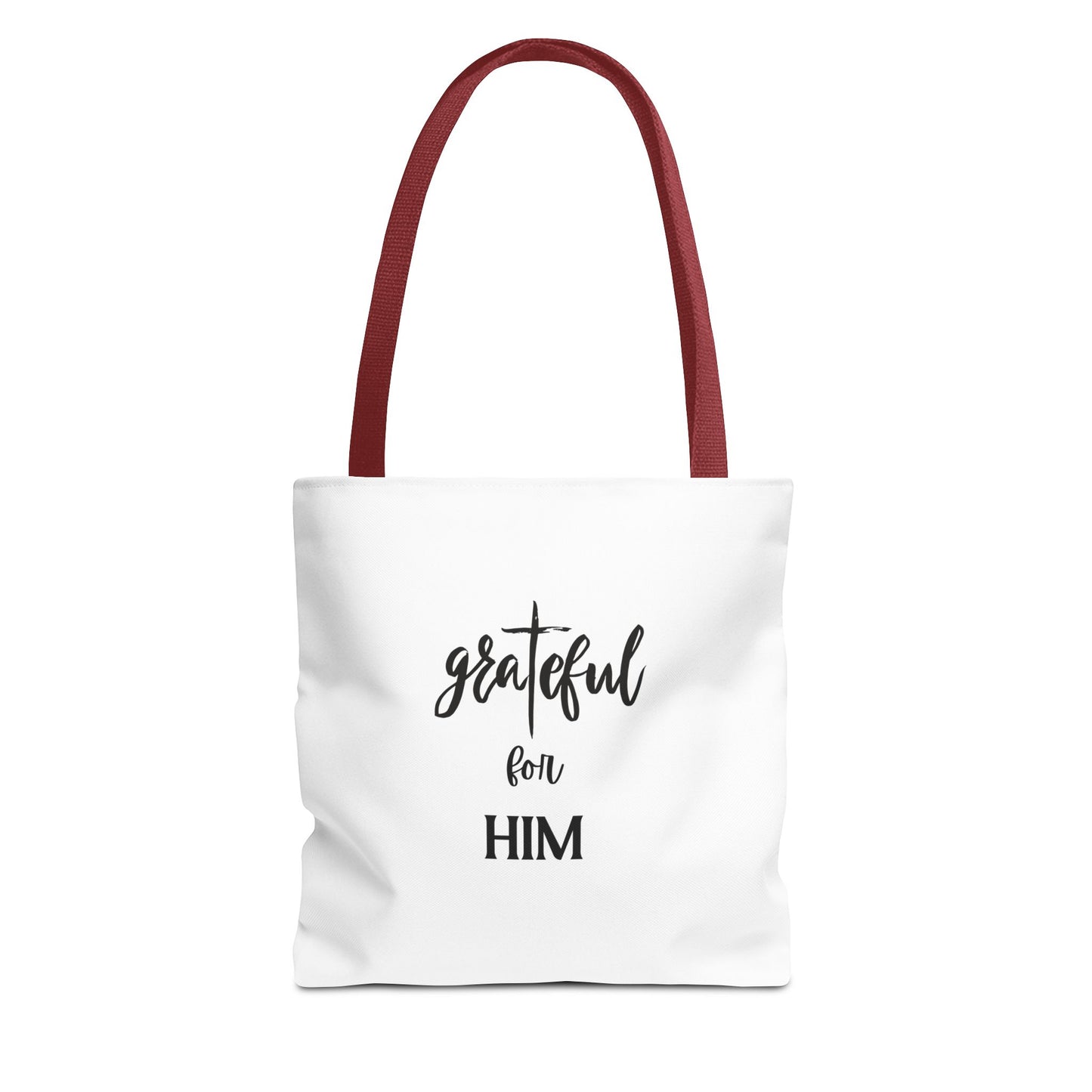 Unisex GraTeful For Him Faith Bible Study Reusable Lunch Bag Everyday Carry Tote Bag