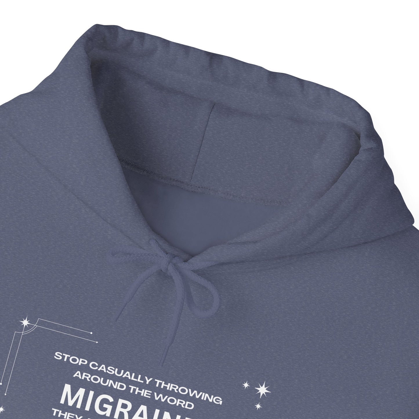 Unisex Migraine Day Invisible Illness Warrior Hooded Sweatshirt