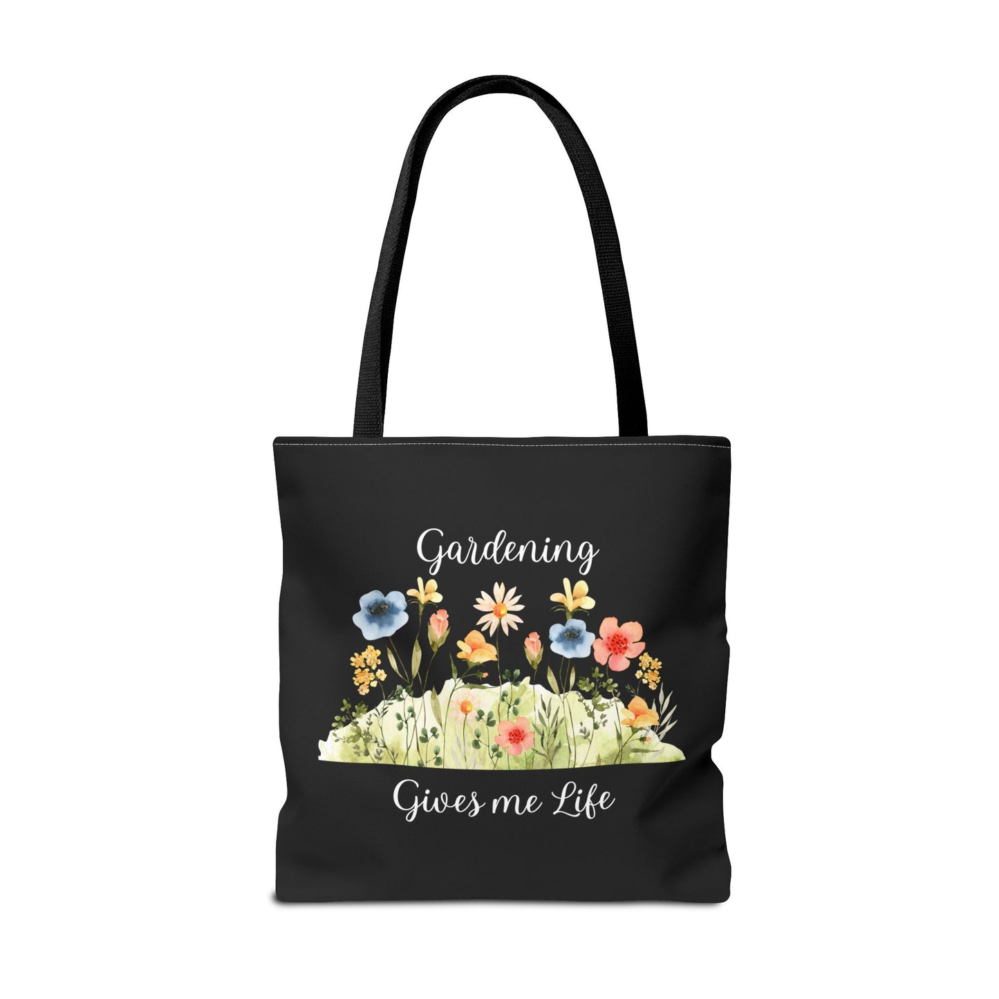 Unisex Gardening Gives Me Life Tote Bag - Black