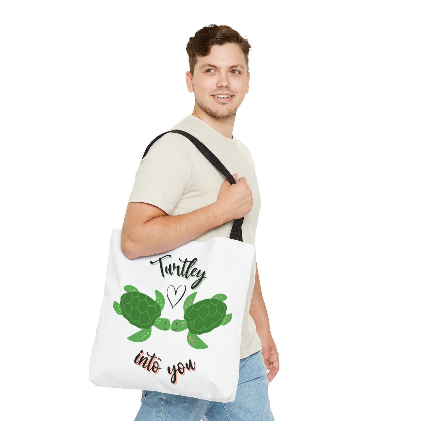 Unisex Cute Turtle Lover Turtley Into You Tote Bag