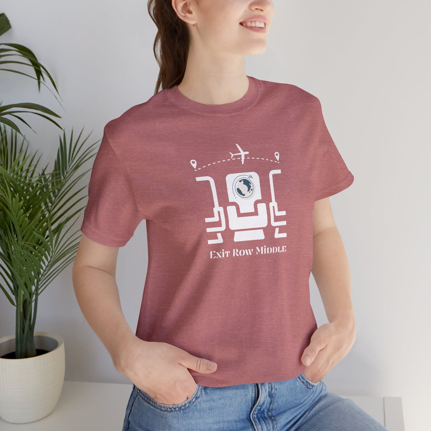 Unisex Jersey Short Sleeve Exit Row Middle Travel T-Shirt