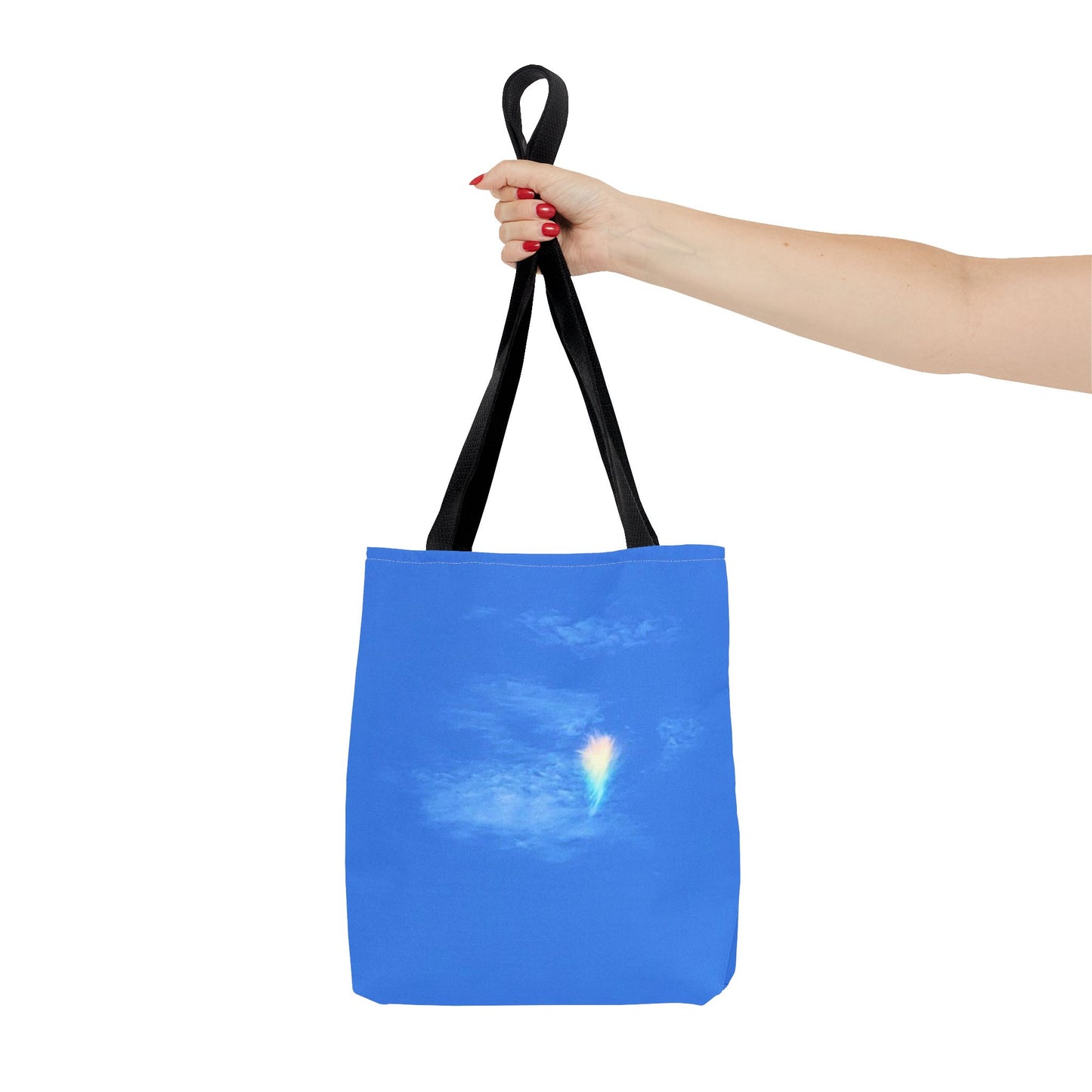 Unisex Fire Rainbow Sky Blue All Over Print Tote Bag