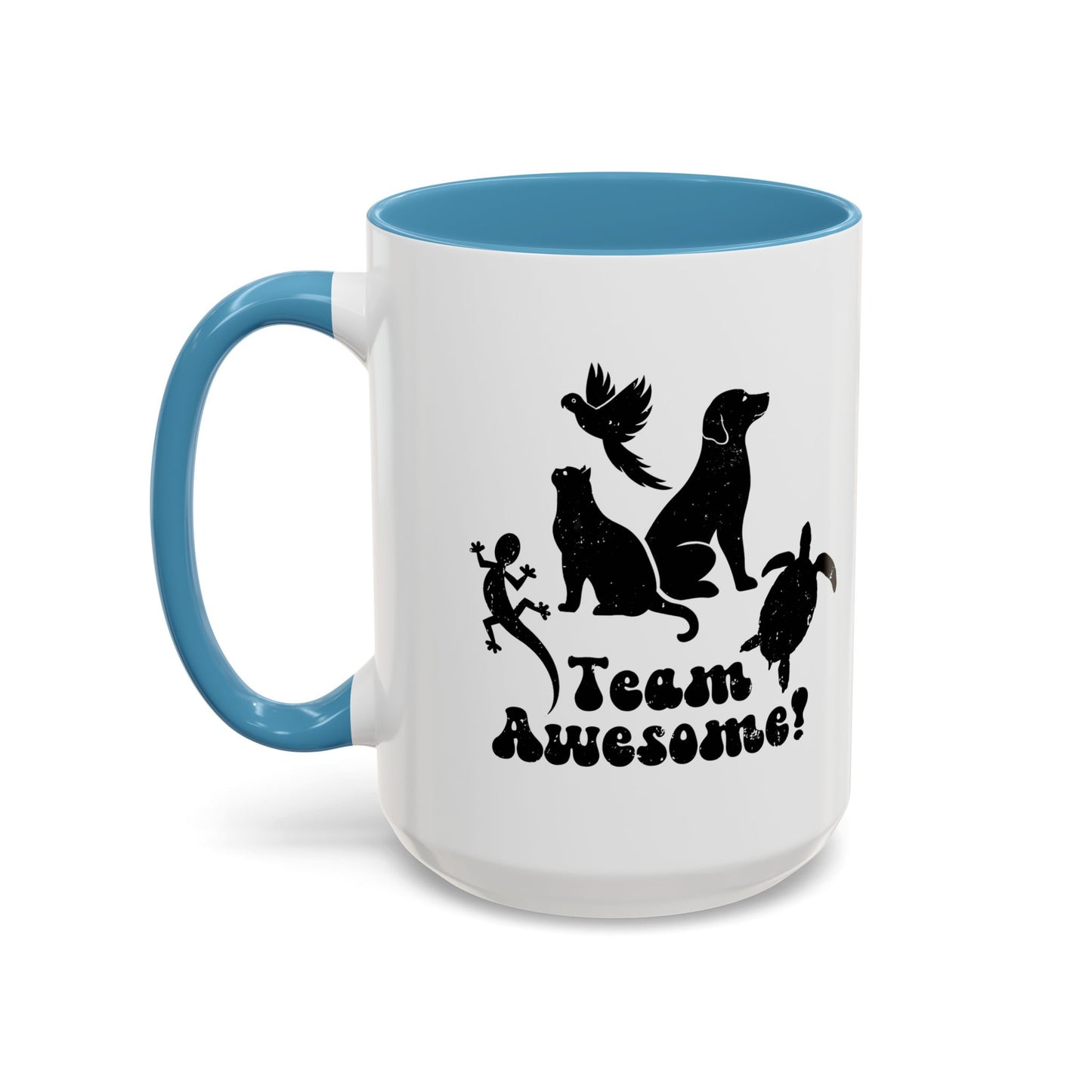 11oz/15oz Animal Lover Lizard Cat Bird Dog Turtle Team Awesome Coffee Mug