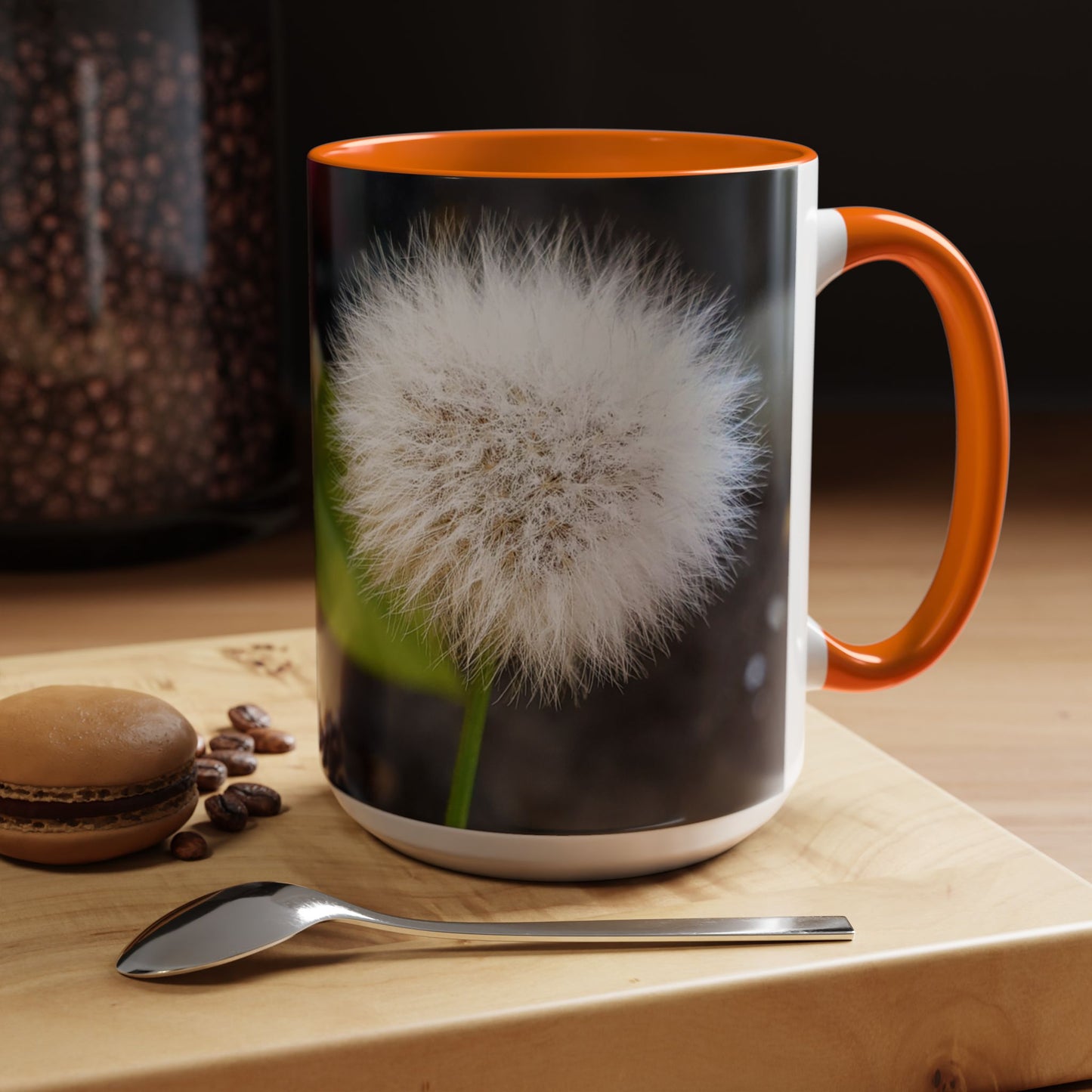 11oz/15oz Garden Themed Dandelion Flower Coffee Mug
