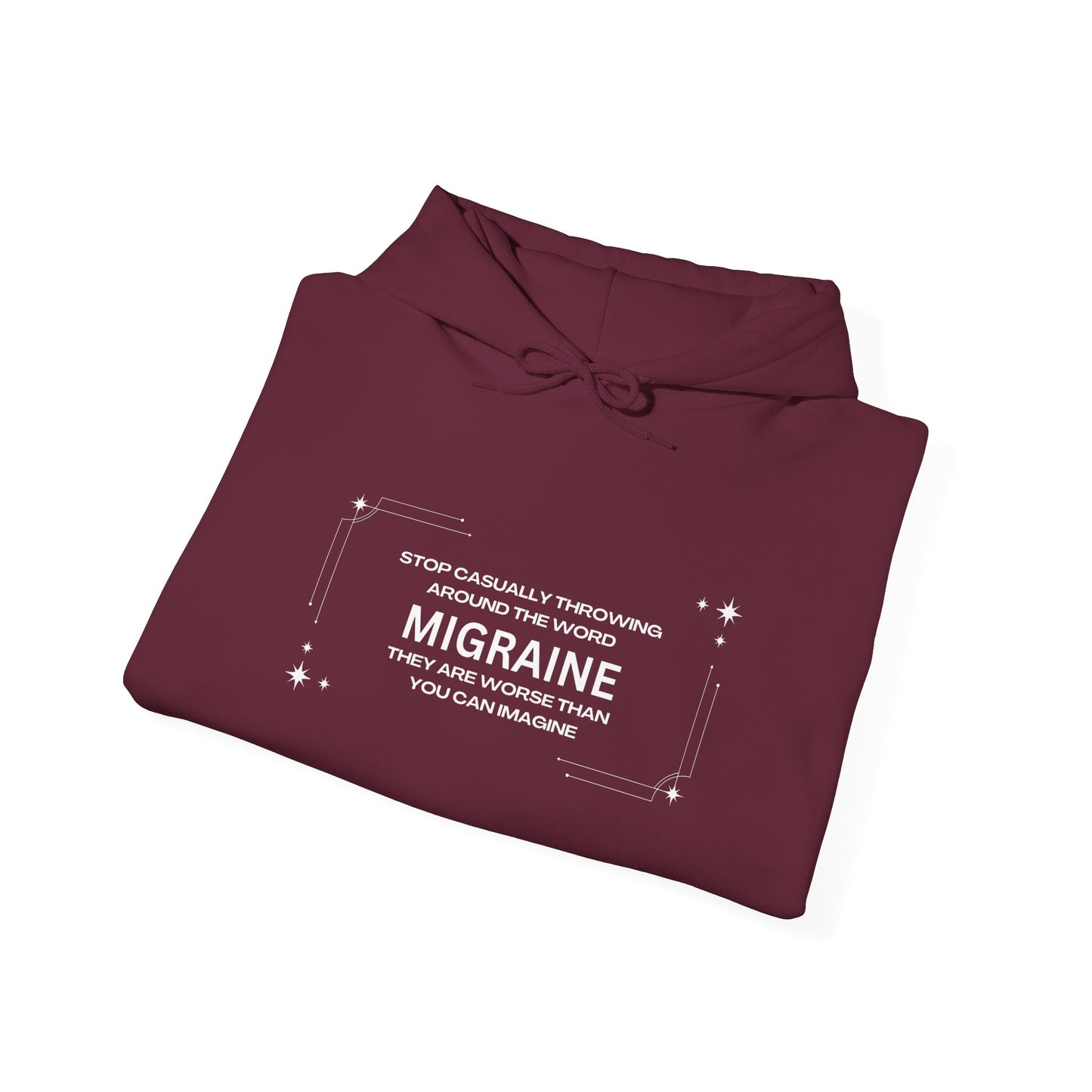 Unisex Migraine Day Invisible Illness Warrior Hooded Sweatshirt