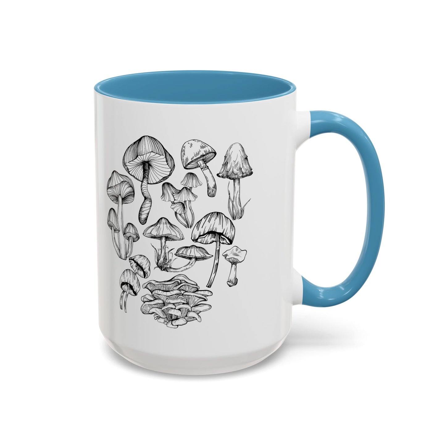 11oz/15oz Mushroom Lover Fungi Print Toadstool Coffee Mug