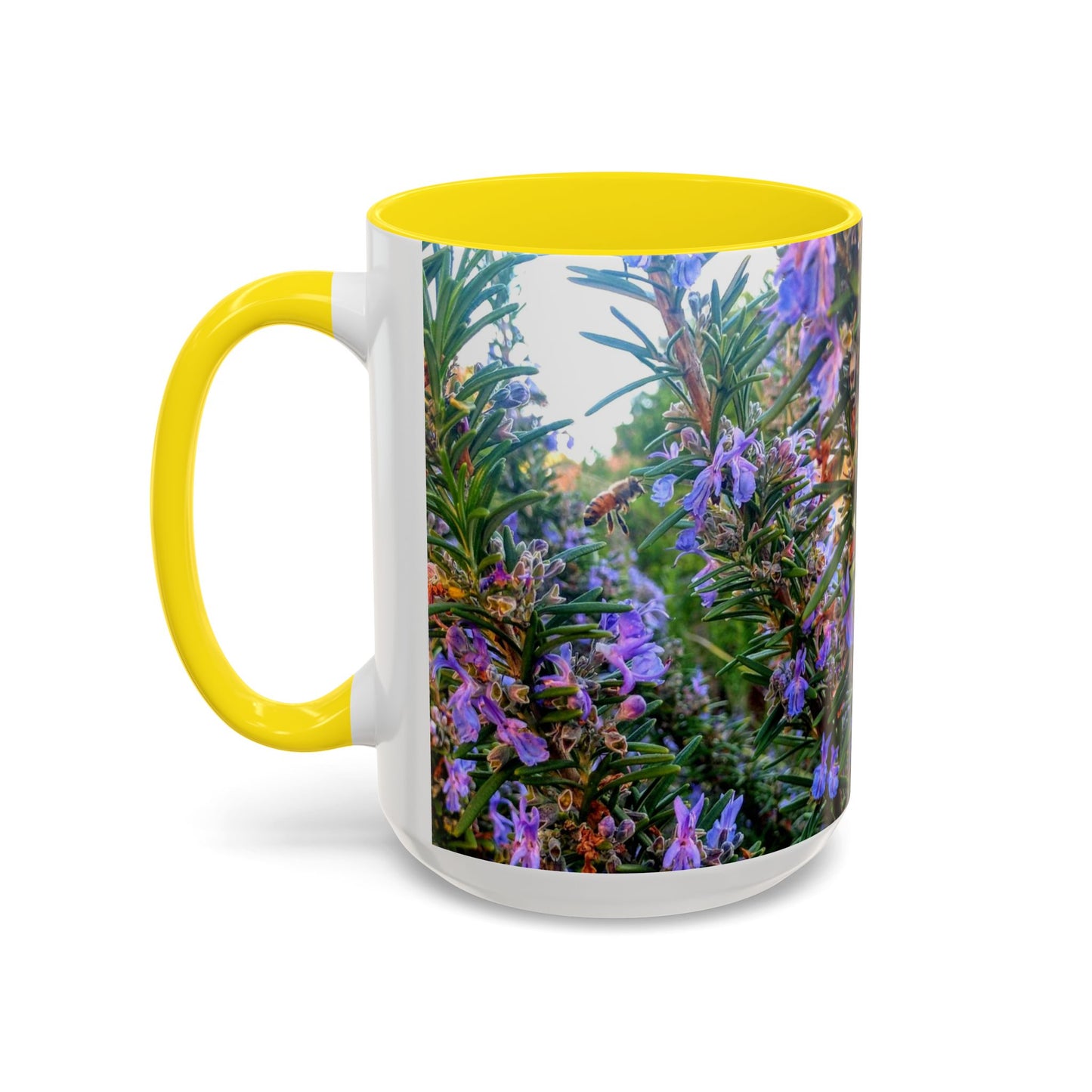 11oz/15oz Garden Themed Rosemary and Bee Pollinator Coffee Mug