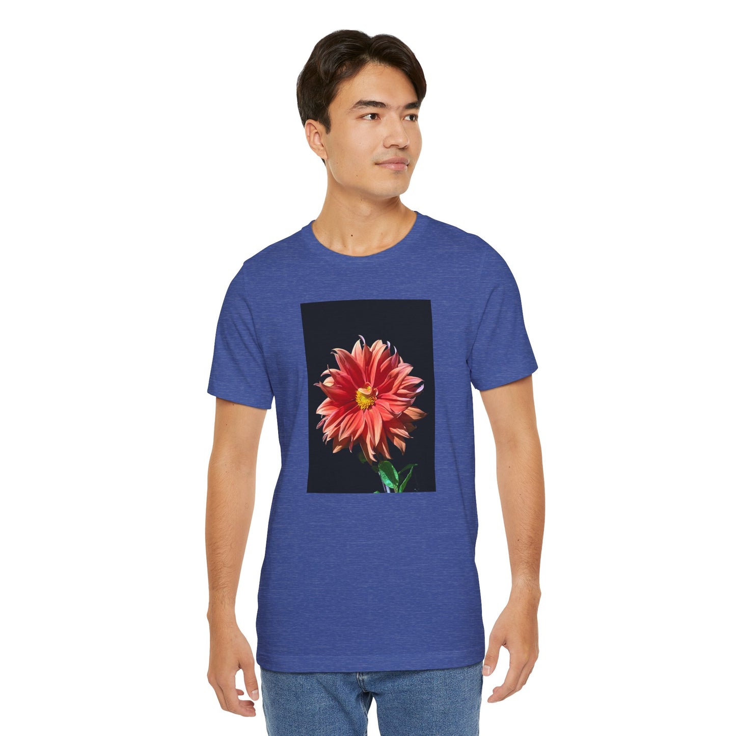 Unisex Jersey Short Sleeve Dahlia Flower T-Shirt