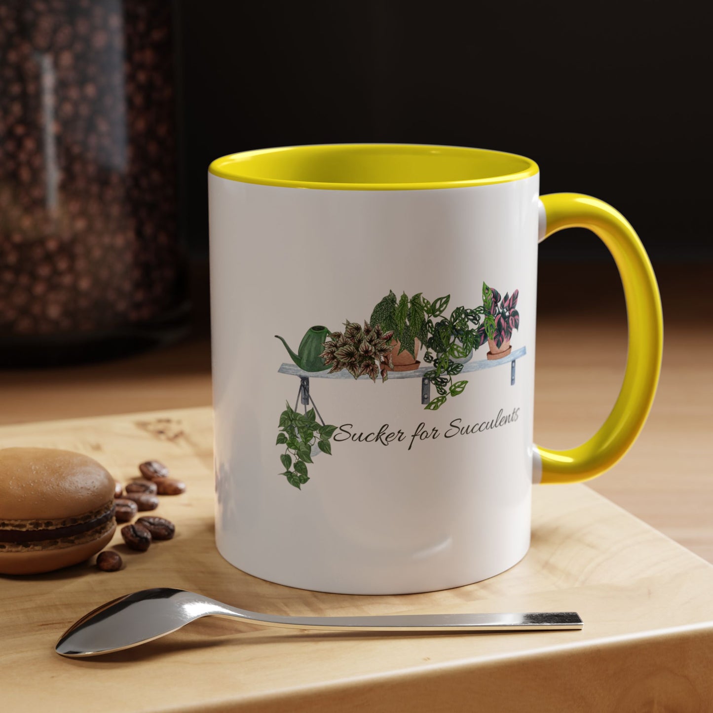11oz/15oz Garden Themed Coffee Mug Sucker for Succulents