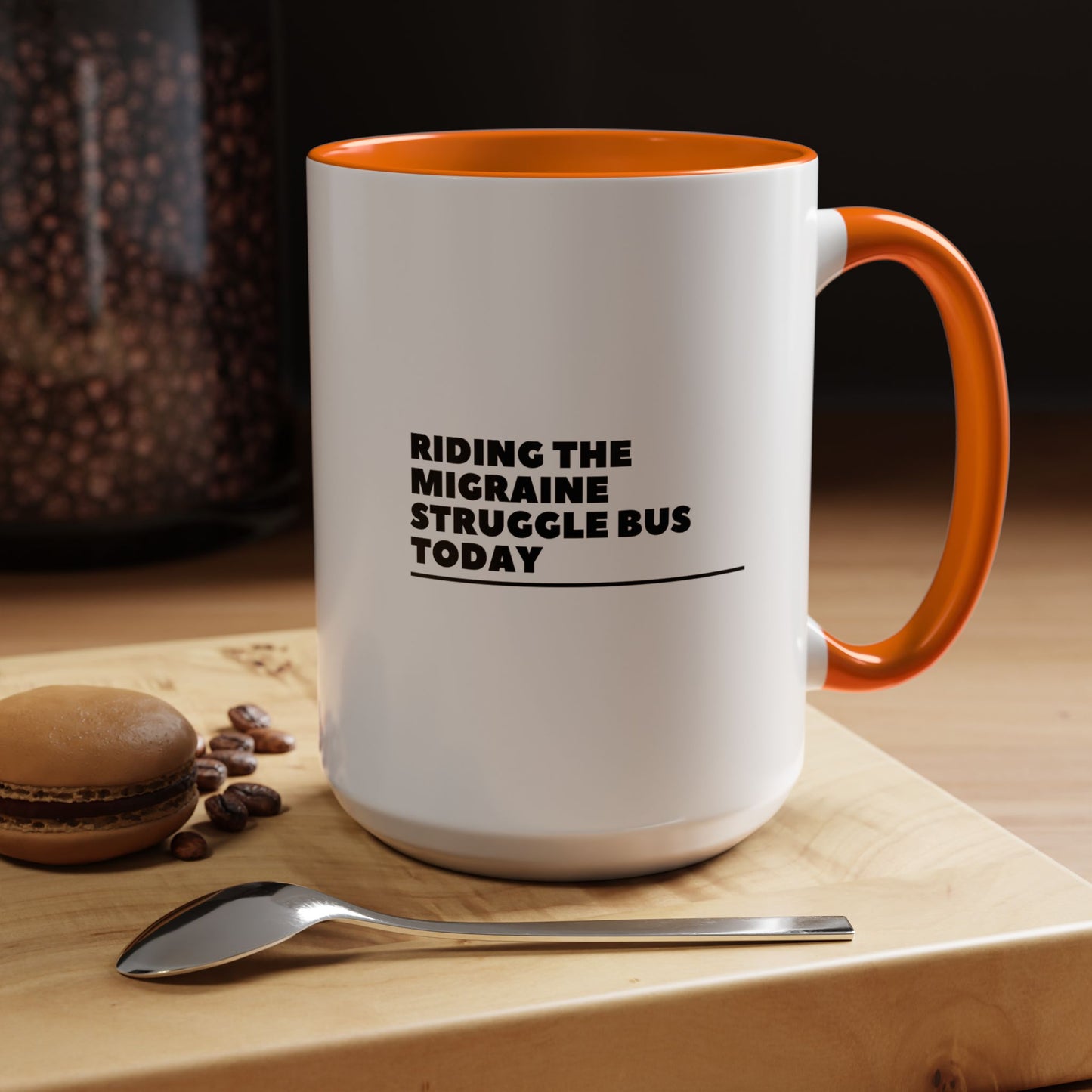 11oz/15oz Migraine Day Invisible Illness Warrior Riding The Migraine Struggle Bus Coffee Mug