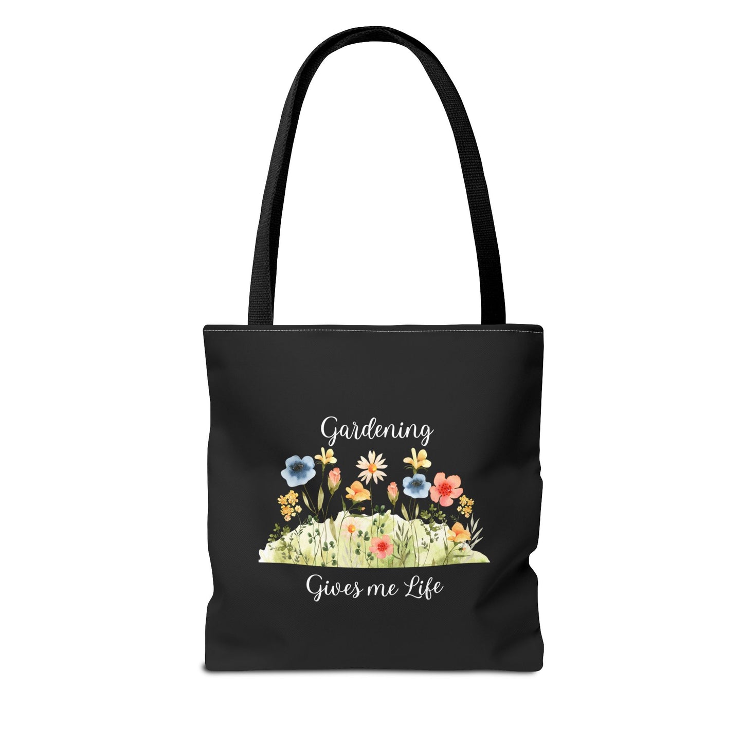 Unisex Gardening Gives Me Life Tote Bag - Black
