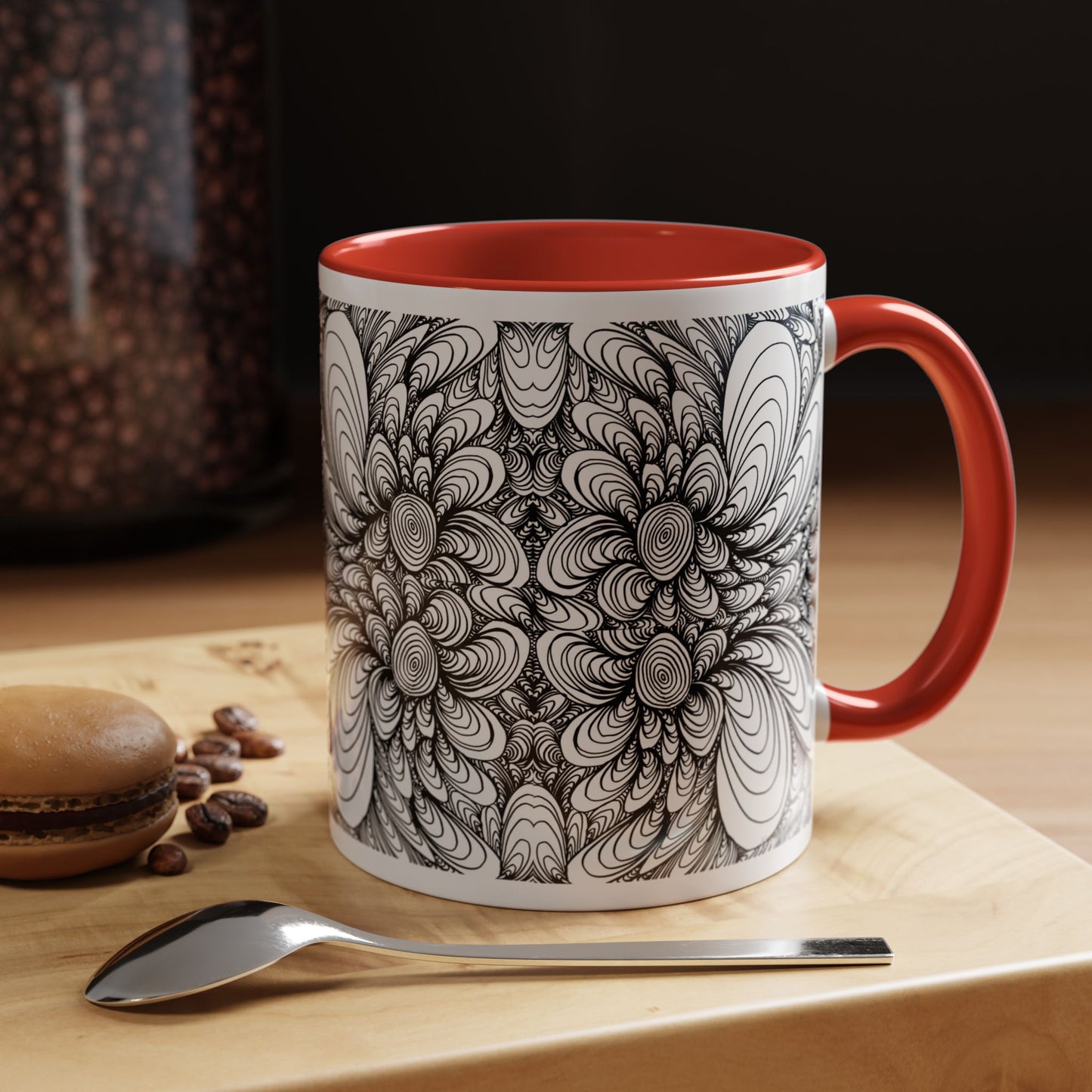 11oz/15oz Original Line Art Mug - Blooms