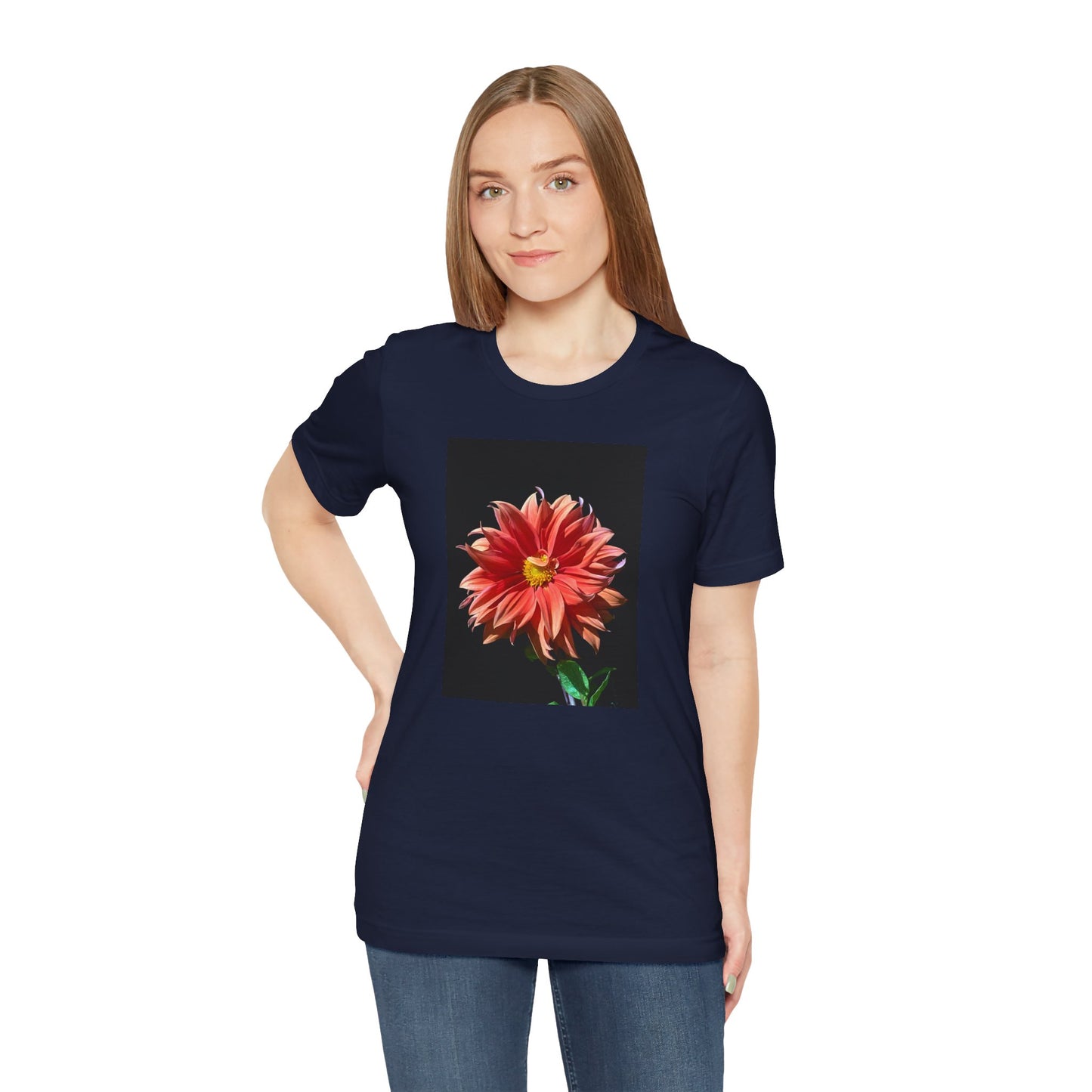 Unisex Jersey Short Sleeve Dahlia Flower T-Shirt